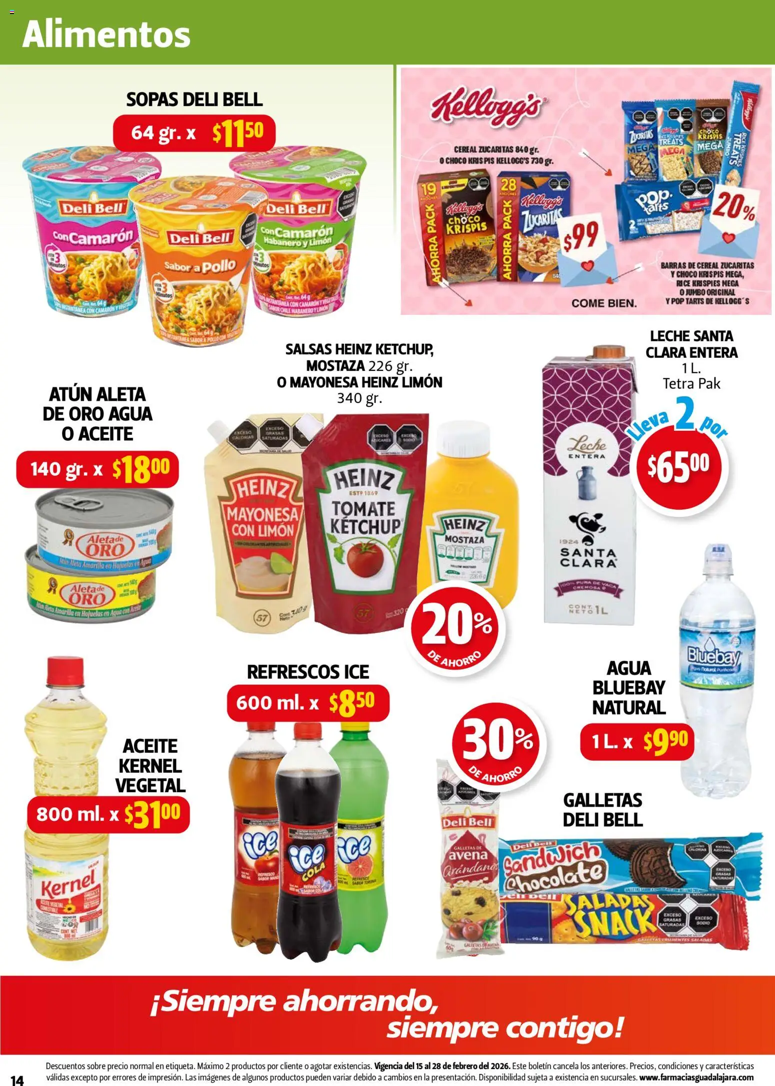 Nuevas ofertas de Farmacia Guadalajara válidas en toda la República Mexicana desde el 15.02.2026. ¡Encuentra las mejores ofertas en Farmacia Guadalajara catálogo! | Página: 14