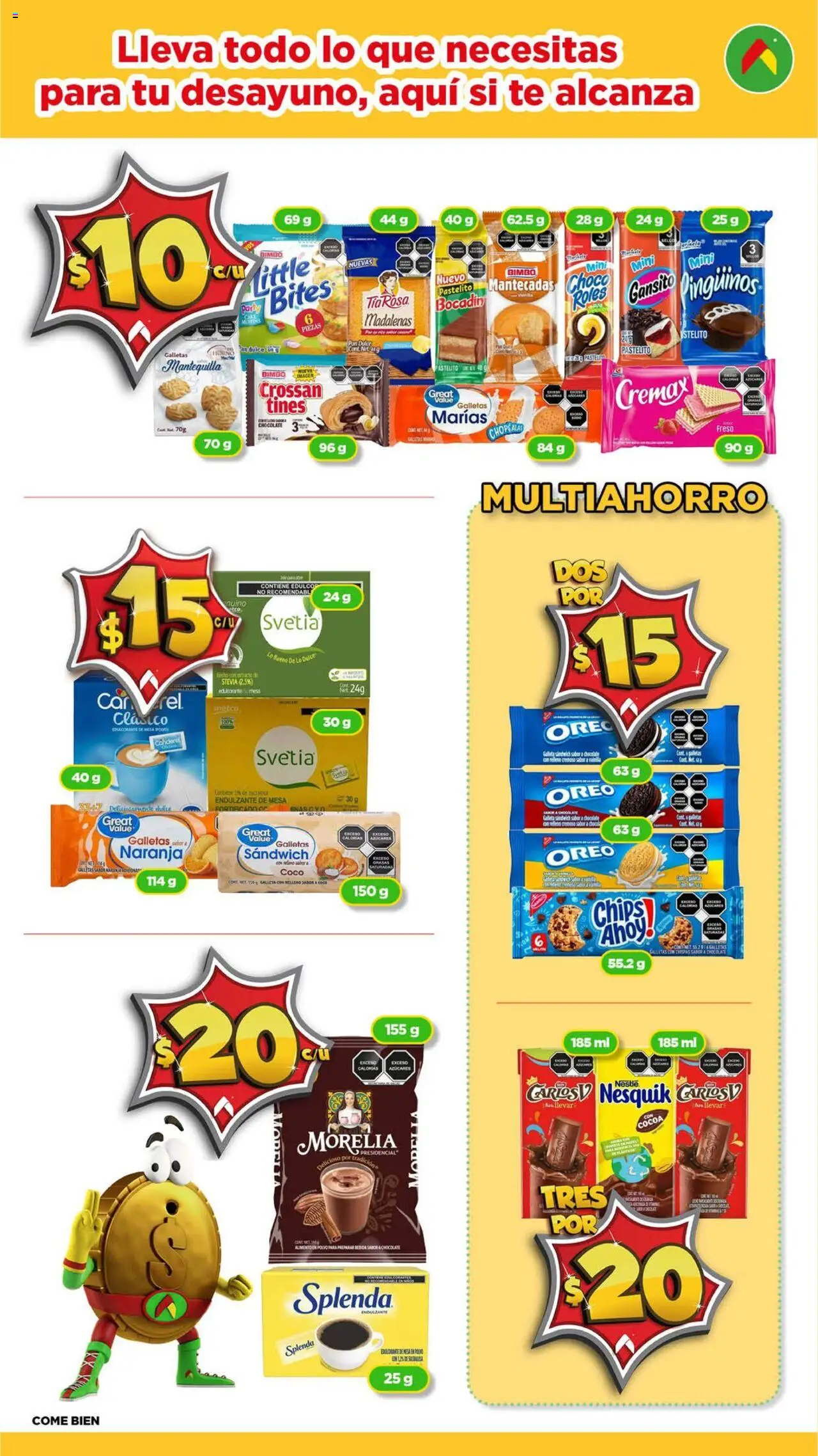 Nuevas ofertas de Bodega Aurrerá válidas en toda la República Mexicana desde el 14.08.2025. ¡Encuentra las mejores ofertas en Bodega Aurrerá - Folleto Morralla! | Página: 2 | Productos: Azúcar, Mantequilla, Pan, Té
