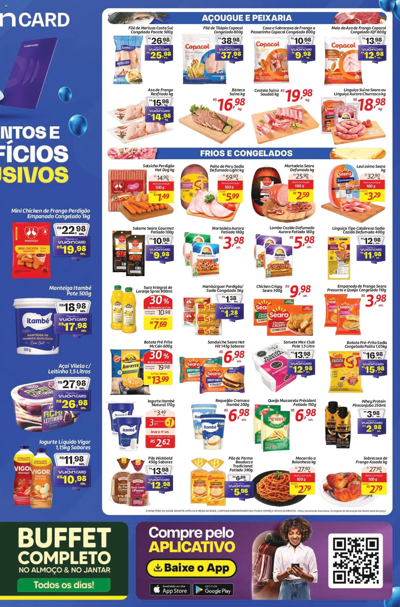 Comper Folheto - válido de 10.11.2025 | Página: 3 | Produtos: Asa de frango, Queijo, Macarrão, Hambúrguer