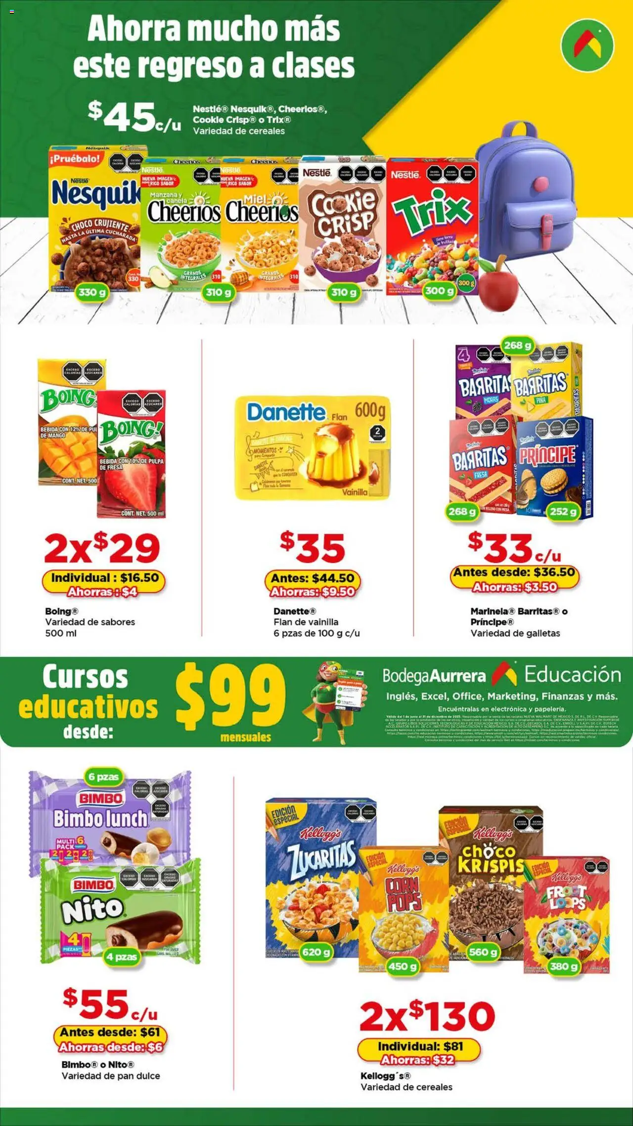 Nuevas ofertas de Bodega Aurrerá válidas en toda la República Mexicana desde el 14.08.2025. ¡Encuentra las mejores ofertas en Bodega Aurrerá - Folleto Aquí si te Alcanza! | Página: 2 | Productos: Fresa, Piña, Cereales, Té
