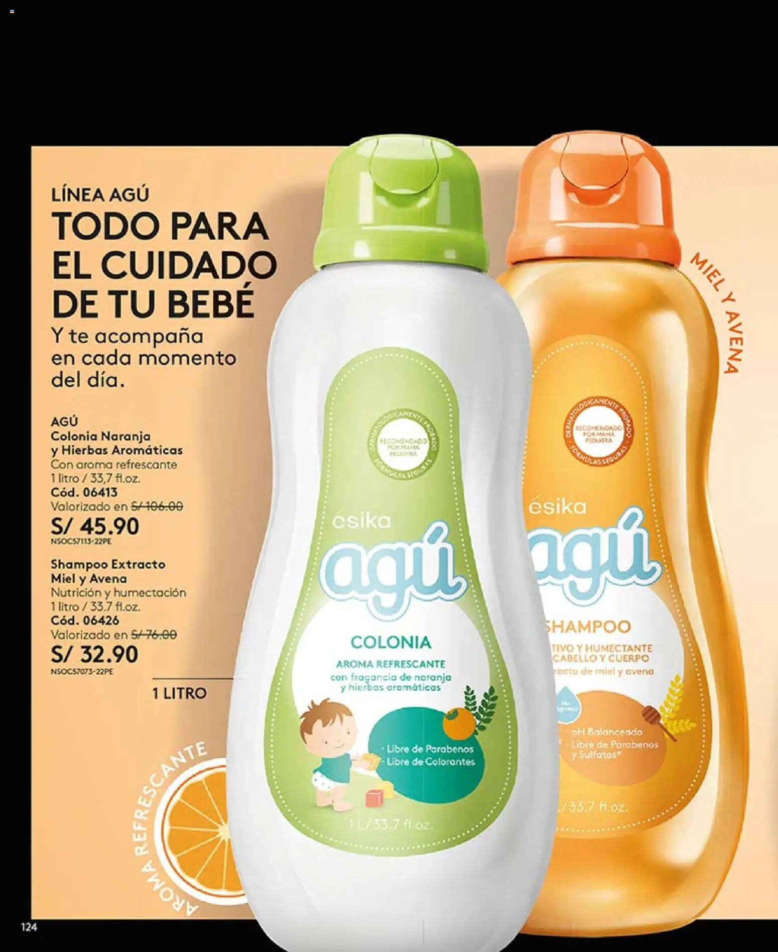 Catálogo Ésika válido desde 14.03.2026 | Página: 124 | Productos: Shampoo, Té, Avena, Fragancia