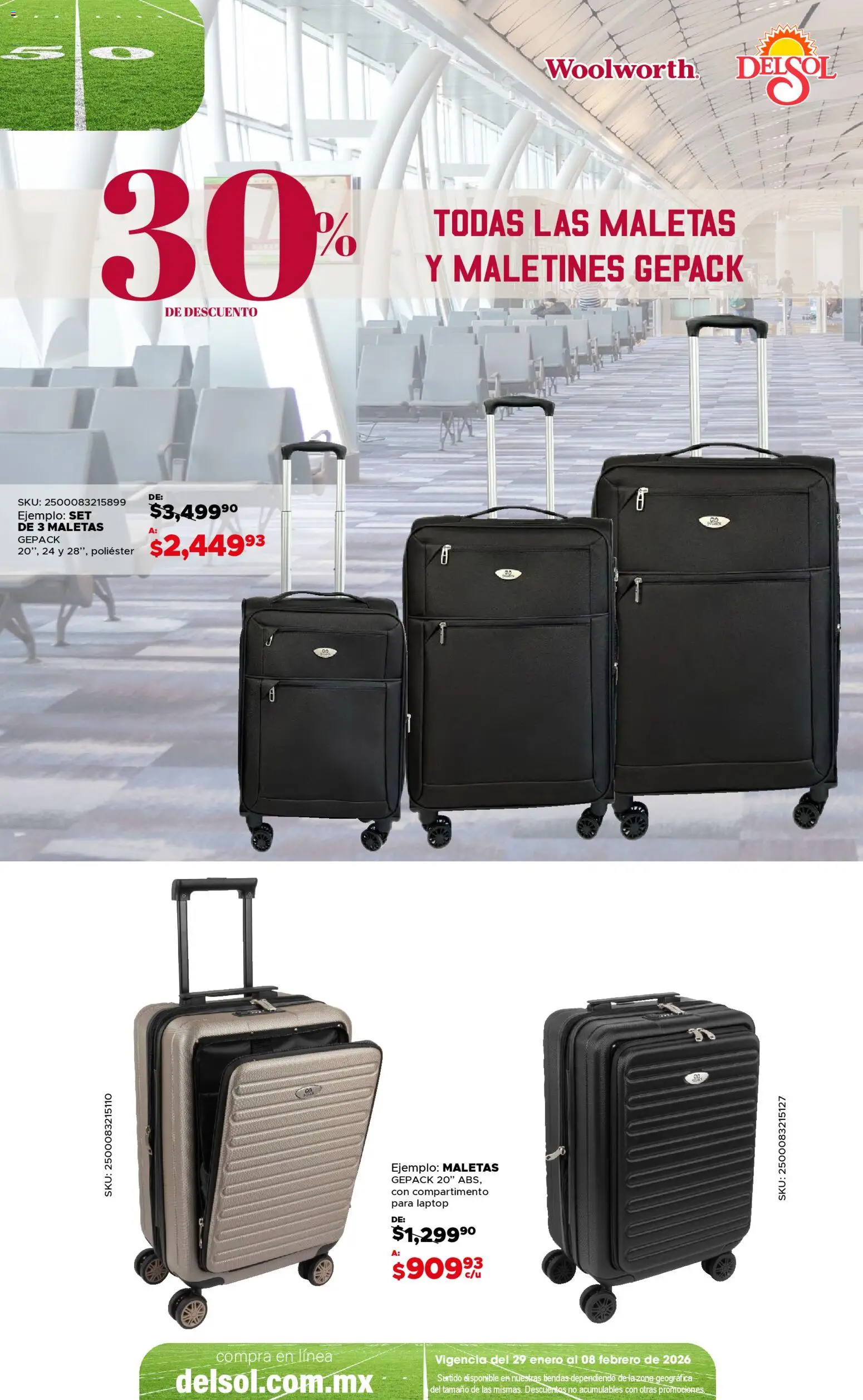 Nuevas ofertas de Del Sol y Woolworth válidas en toda la República Mexicana desde el 29.01.2026. ¡Encuentra las mejores ofertas en Del Sol y Woolworth catálogo Ofertas de Campeonato! | Página: 15
