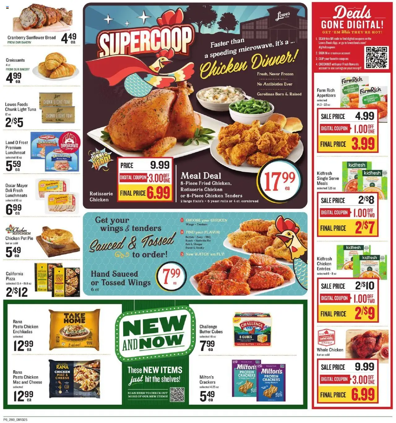 Lowes Foods Weekly Ad - GA - valid from 13.08.2025 | Page: 8 | Products: Vinegar, Clip, Butter, Salt