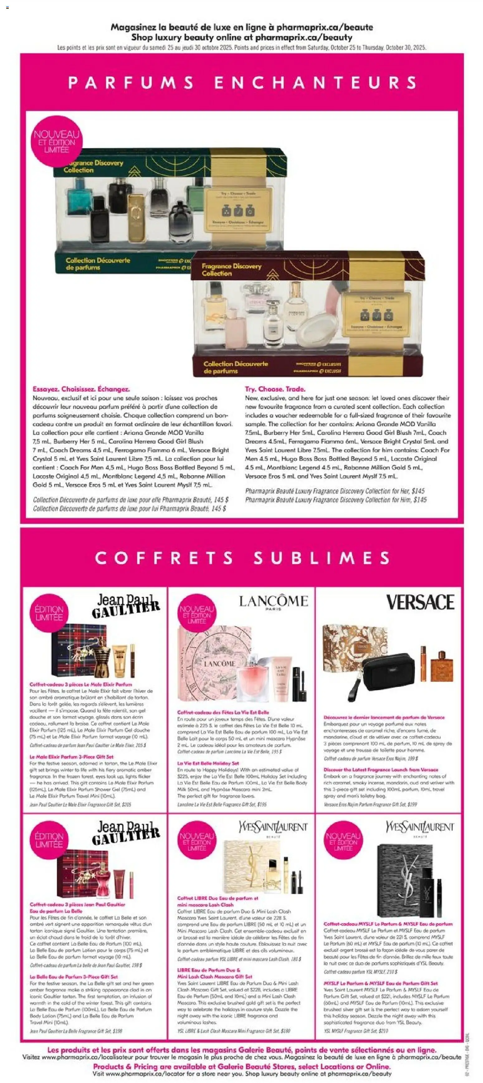Pharmaprix flyer valid from 25.10.2025 | Page: 11 | Products: Fragrance, Mascara, Toilette, Shower