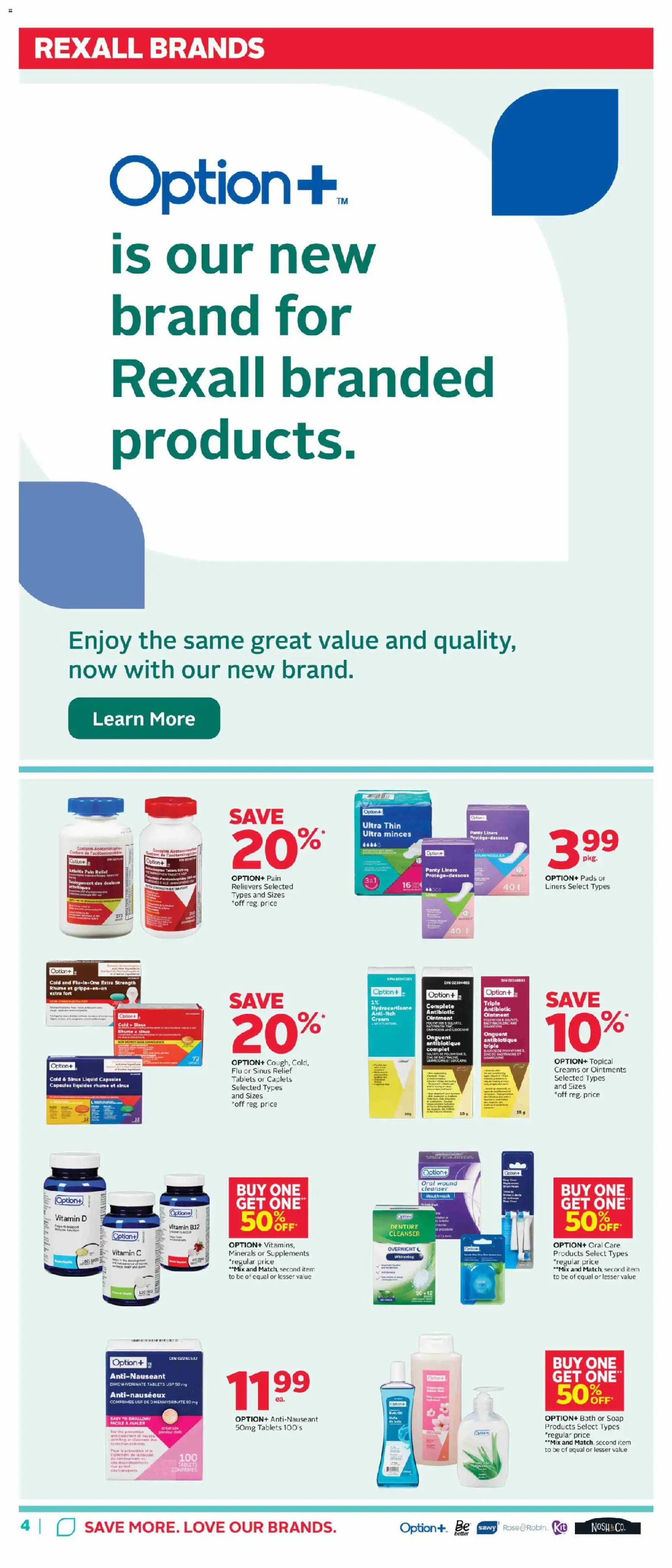Rexall flyer valid from 13.03.2026 | Page: 9 | Products: Cream, Soap, Mouthwash, Bath