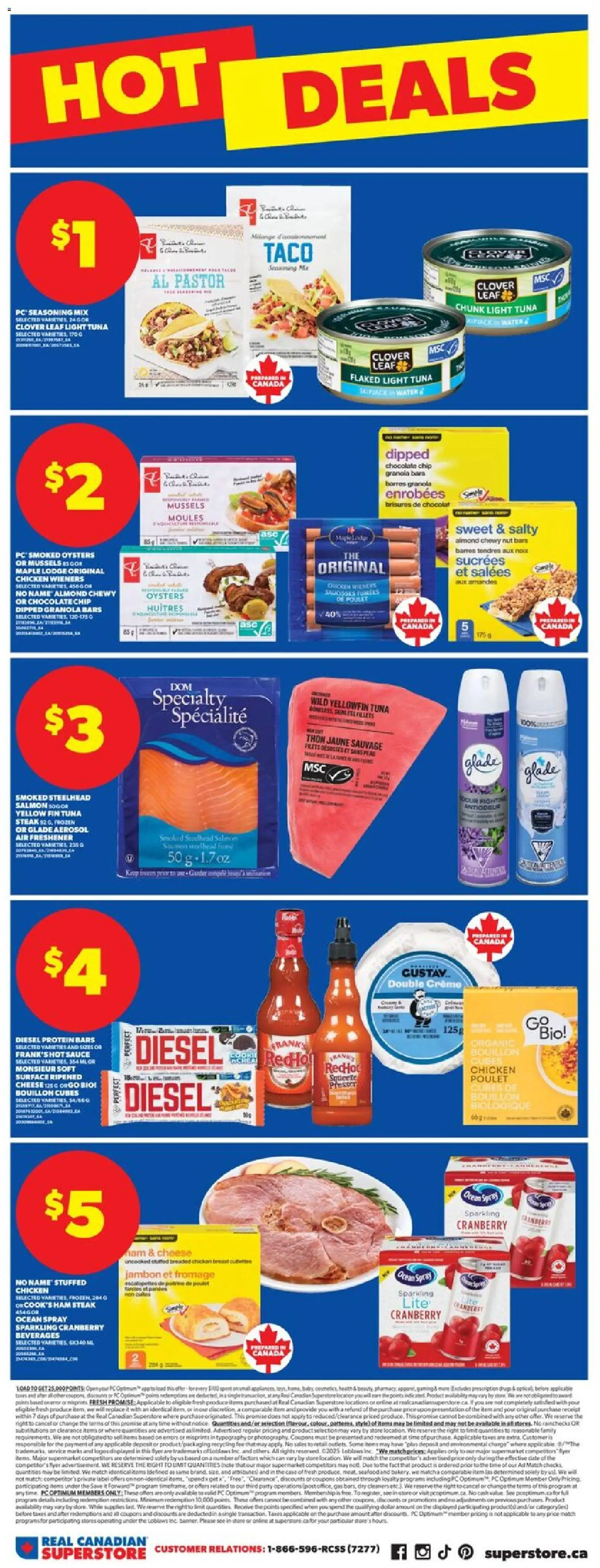 Real Canadian Superstore flyer valid from 20.11.2025 | Page: 9 | Products: PC, Cheese, Chocolate, Chicken