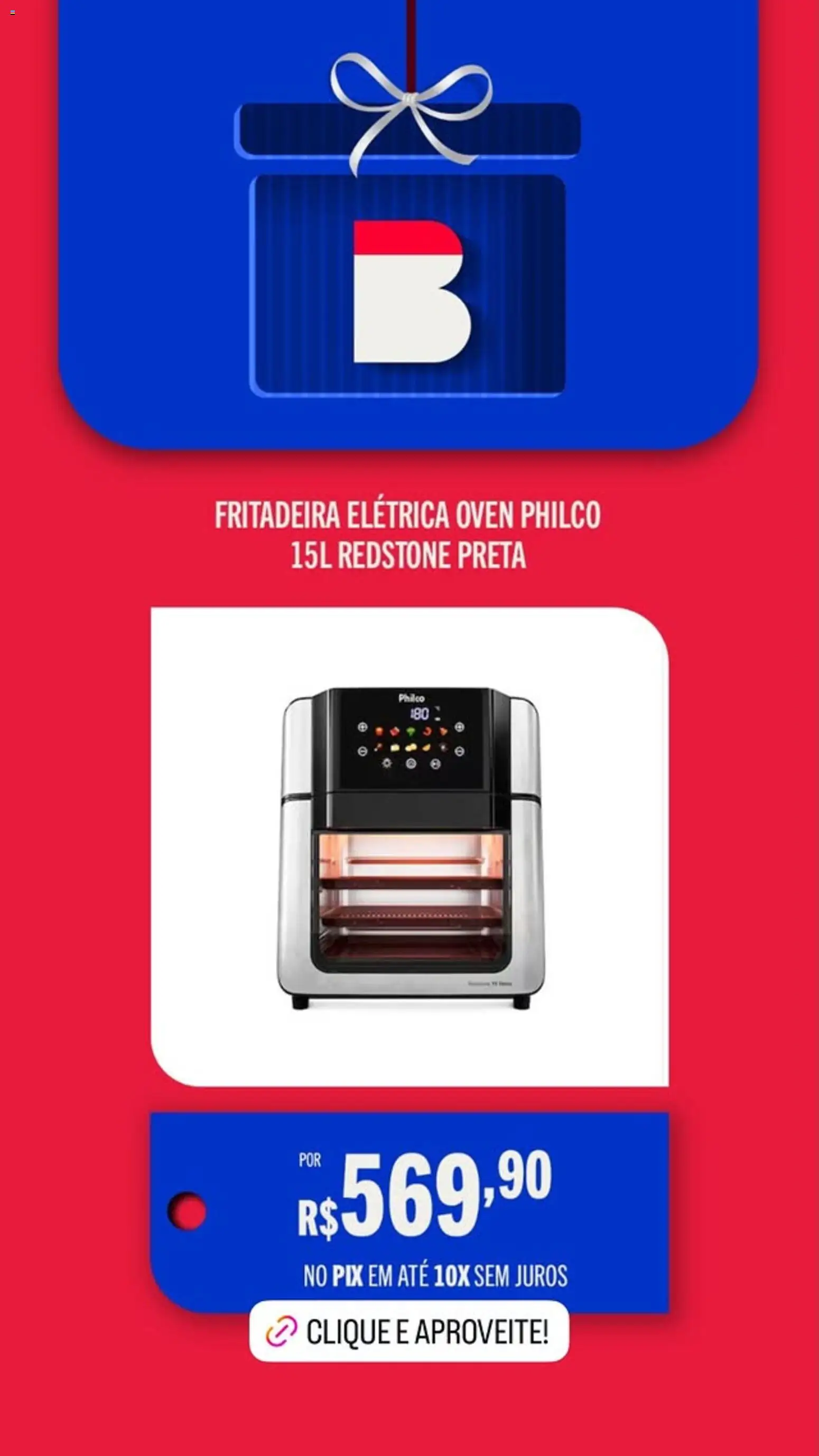 Casas Bahia Folheto - válido de 19.12.2025 | Página: 7 | Produtos: Fritadeira elétrica