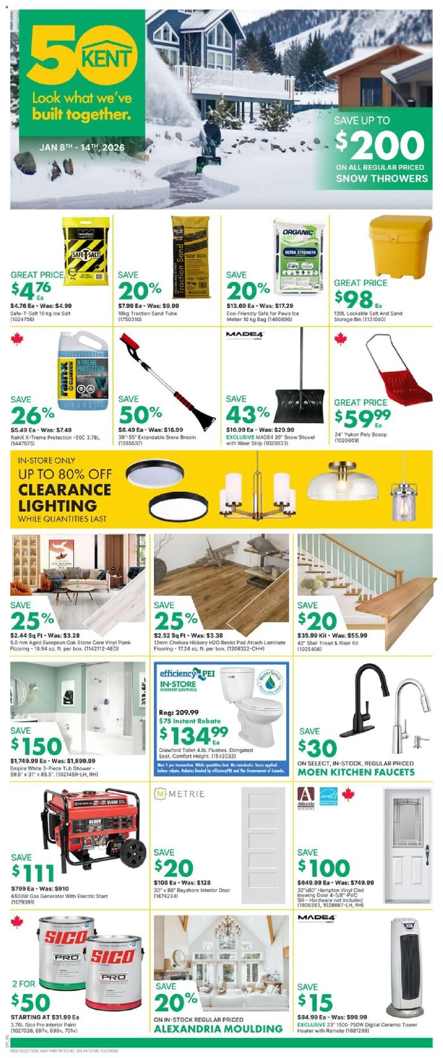 Kent flyer valid from 08.01.2026 | Page: 1 | Products: Bag, Shower