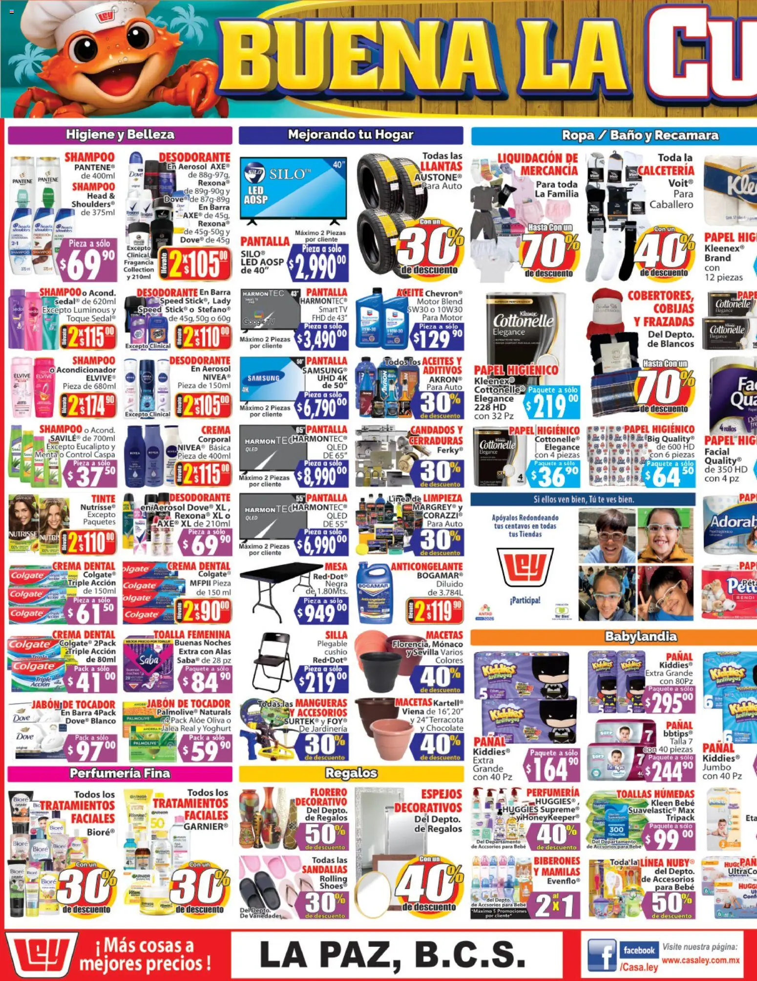 Nuevas ofertas de Casa Ley válidas en toda la República Mexicana desde el 19.02.2026. ¡Encuentra las mejores ofertas en Casa Ley folleto Autoservicio! | Página: 3 | Productos: Crema, Pan, Toalla, Papel higiénico