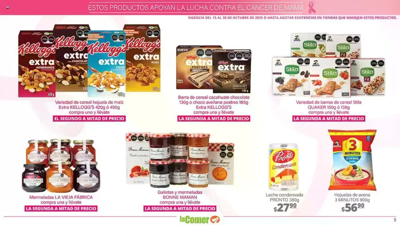 Nuevas ofertas de La Comer válidas en toda la República Mexicana desde el 15.10.2025. ¡Encuentra las mejores ofertas en La Comer - Folleto! | Página: 5 | Productos: Maíz, Chocolate, Arándanos, Hojuelas