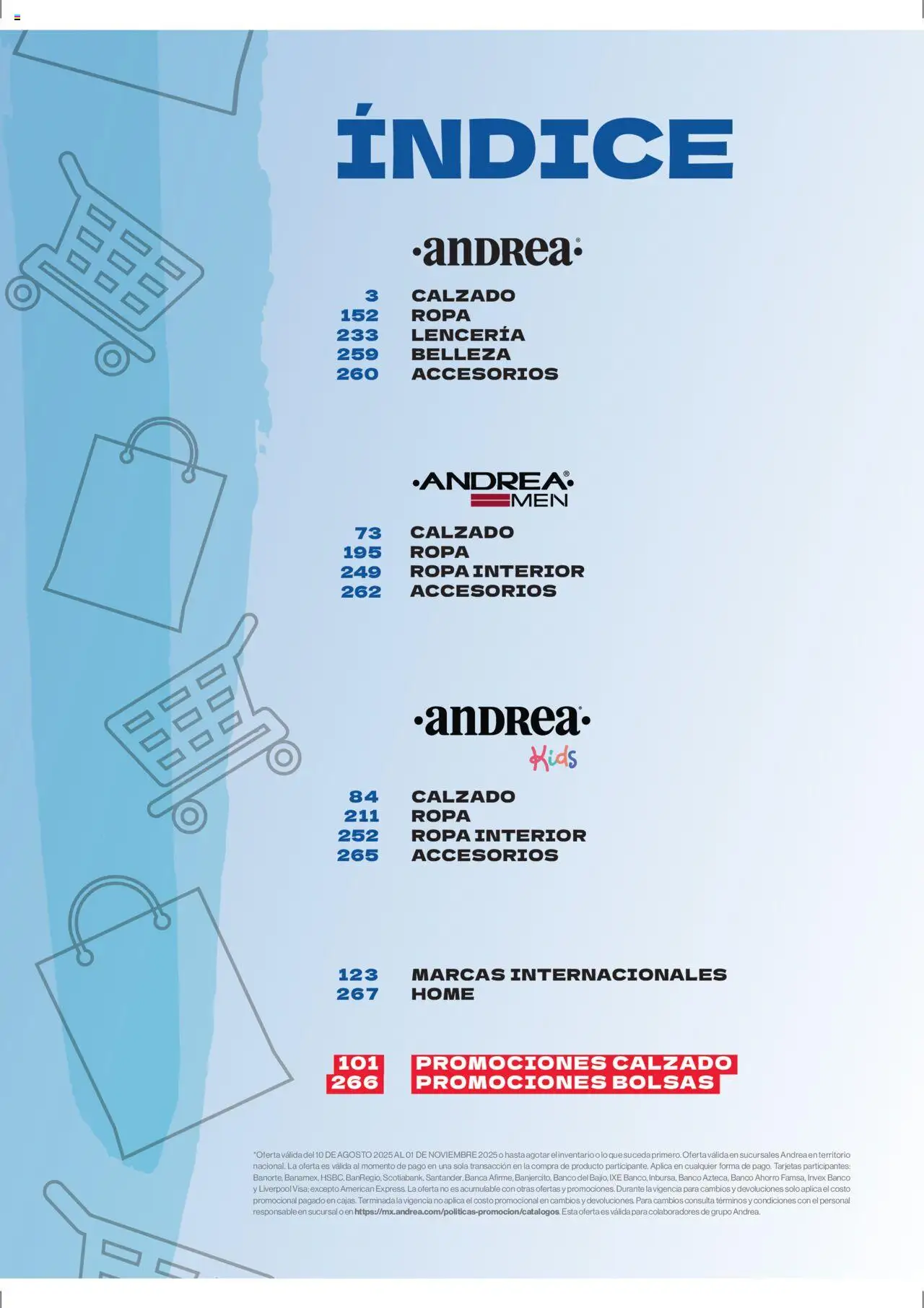 Nuevas ofertas de Andrea válidas en toda la República Mexicana desde el 10.08.2025. ¡Encuentra las mejores ofertas en Andrea - Catálogo Outlet! | Página: 2 | Productos: Ropa, Ropa interior, Banco, Lenceria
