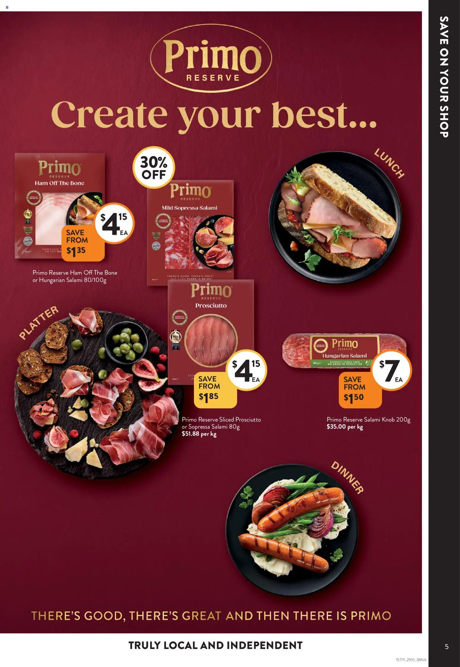 Foodworks catalogue - valid from 29.10.2025 | Page: 5 | Products: Salami, Ham
