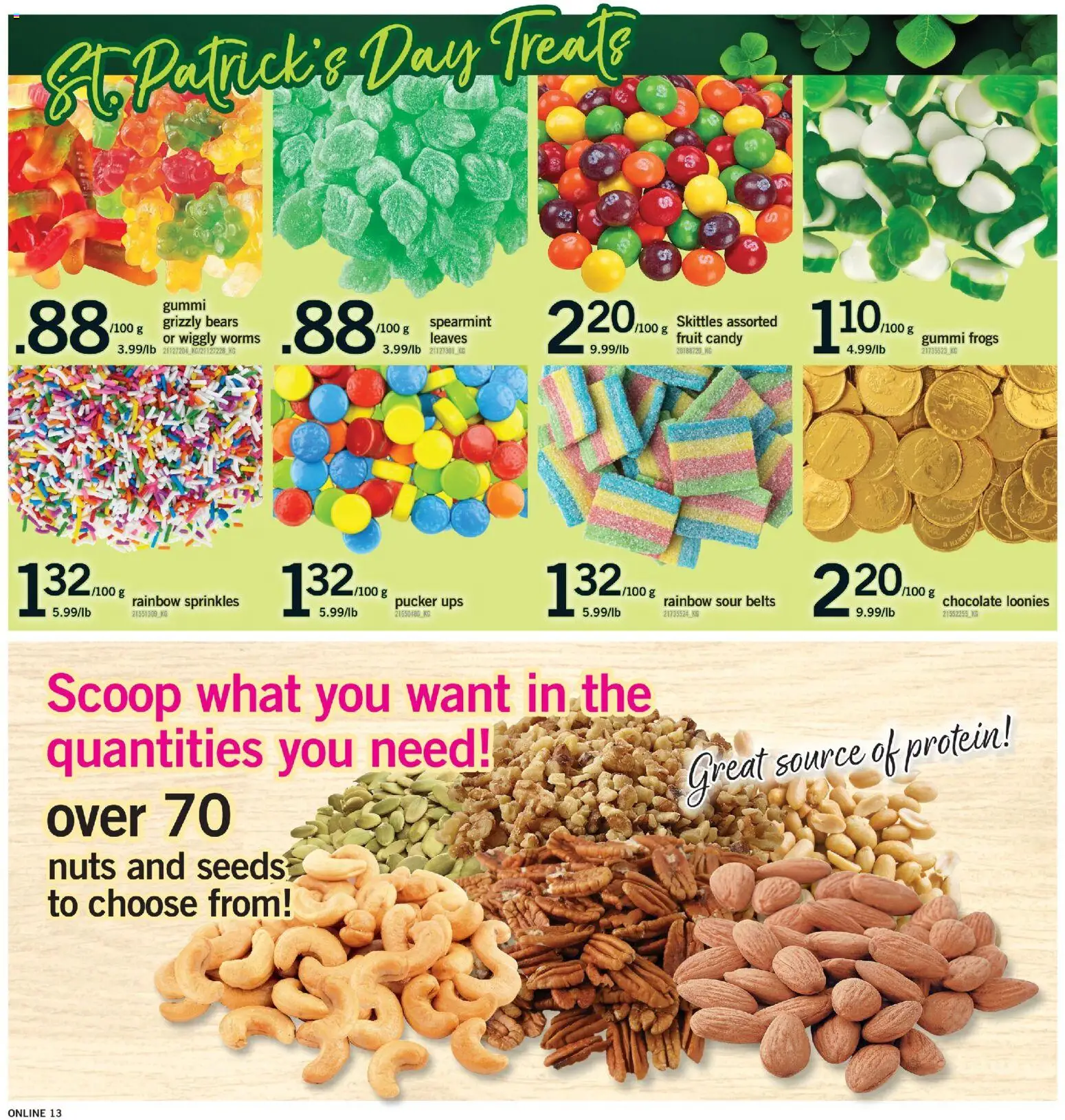 Fortinos flyer valid from 12.03.2026 | Page: 13 | Products: Nuts, Chocolate