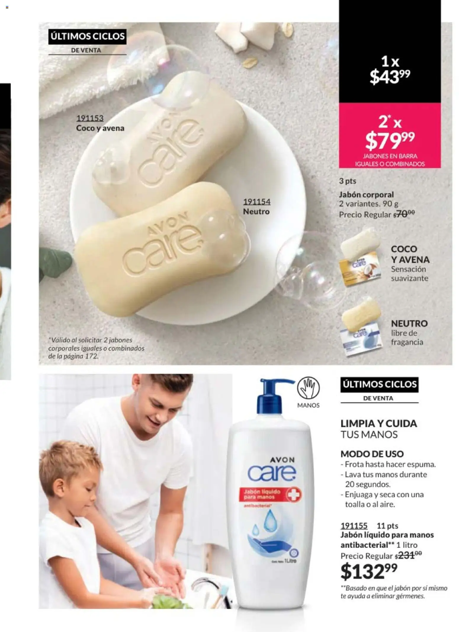 Nuevas ofertas de AVON válidas en toda la República Mexicana desde el 10.01.2026. ¡Encuentra las mejores ofertas en AVON campaña 2 2026! | Página: 165 | Productos: Toalla, Barra, Té, Jabón