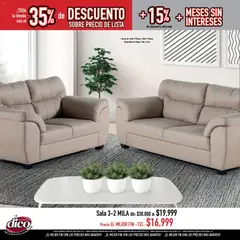 Vista previa de Muebles Dico Buen Fin , nuevo folleto de la tienda, válido en México a partir del 18.11.2025 | Página: 16 | Productos: Sofá, Café, Sobre