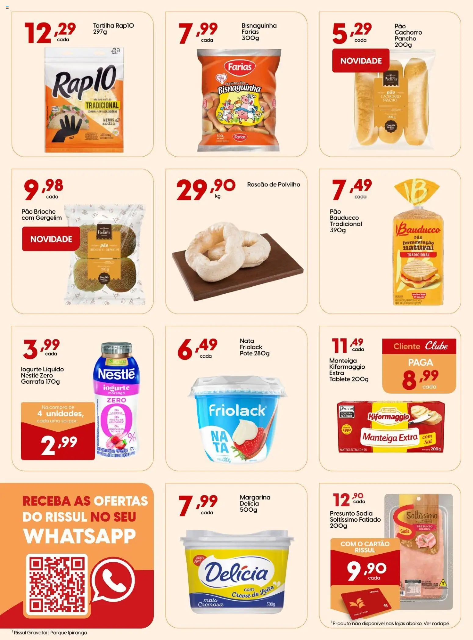 Rissul Folheto - válido de 19.02.2026 | Página: 5 | Produtos: Polvilho, Manteiga, Iogurte, Creme