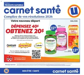 Preview of Uniprix - Carnet santé from shop Uniprix valid from 08.01.2026