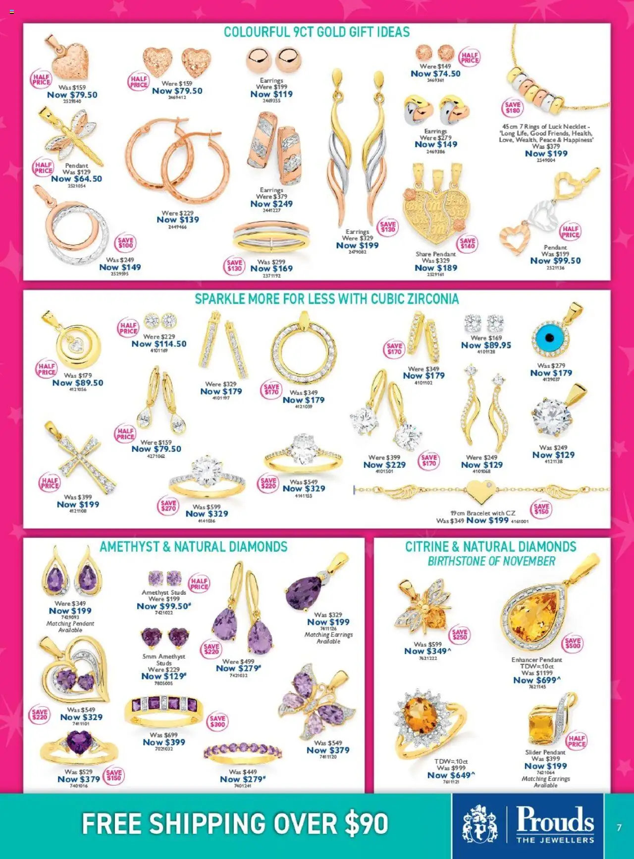 Prouds The Jewellers catalogue - valid from 13.10.2025 | Page: 7 | Products: Bracelet, Earrings, Rice, Pendant