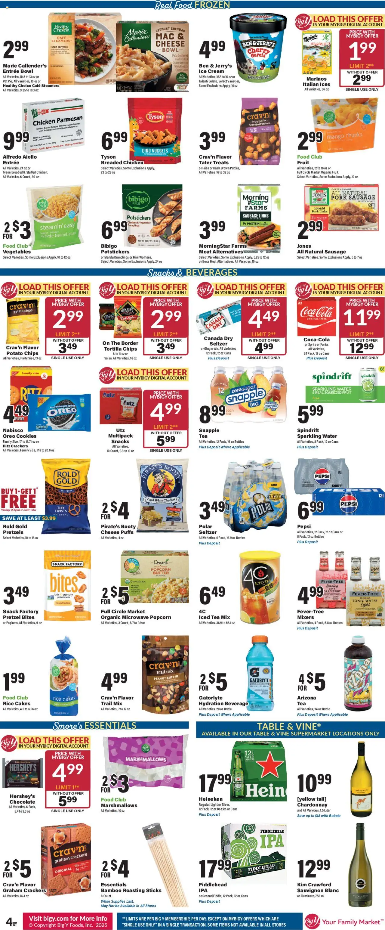Big Y Weekly Ad - valid from 07.08.2025 | Page: 7 | Products: Ginger, Chips, Grapefruit, Water