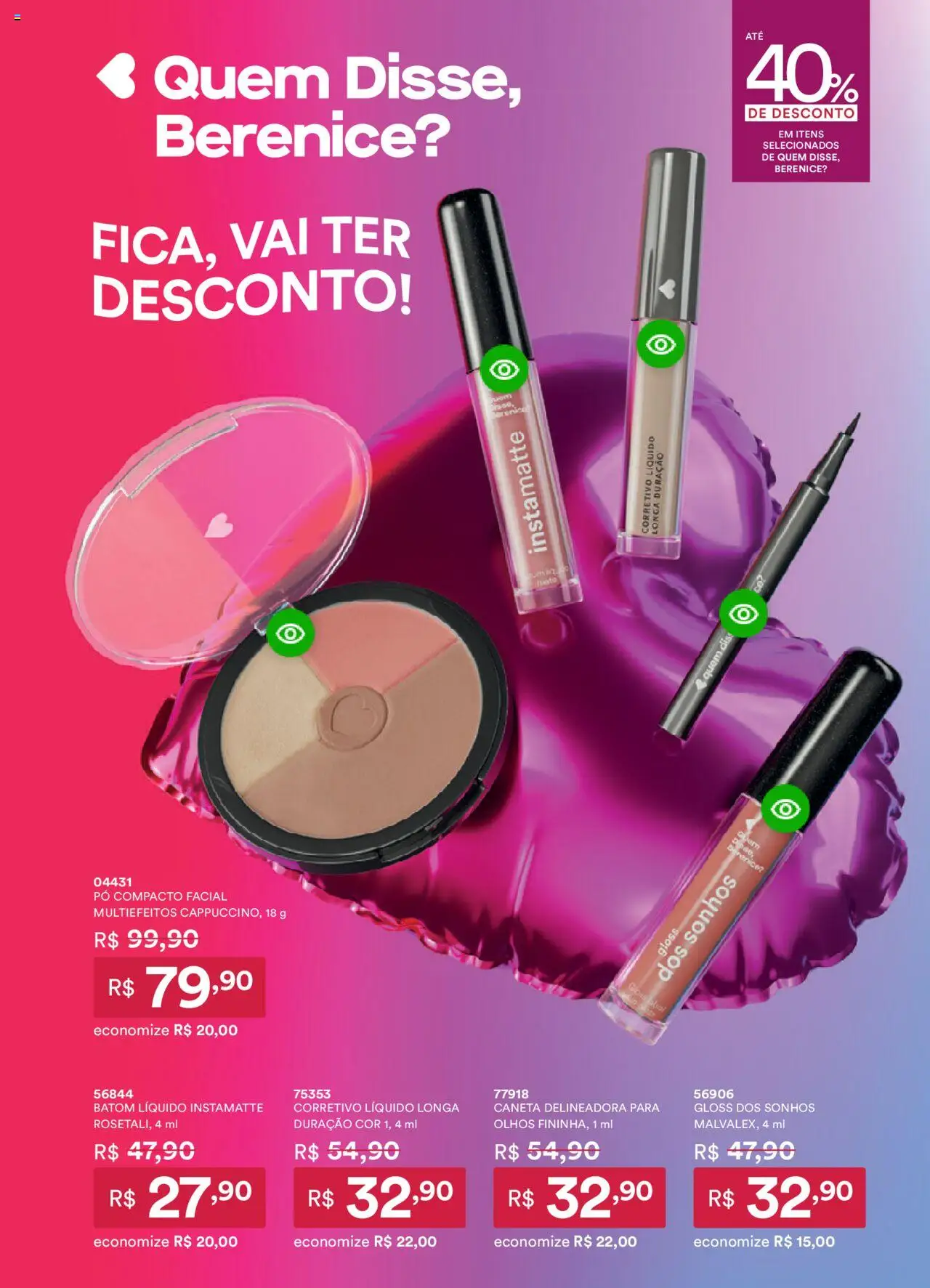 O Boticário Folheto - válido de 11.08.2025 | Página: 91 | Produtos: Pó compacto, Corretivo, Pó, Caneta