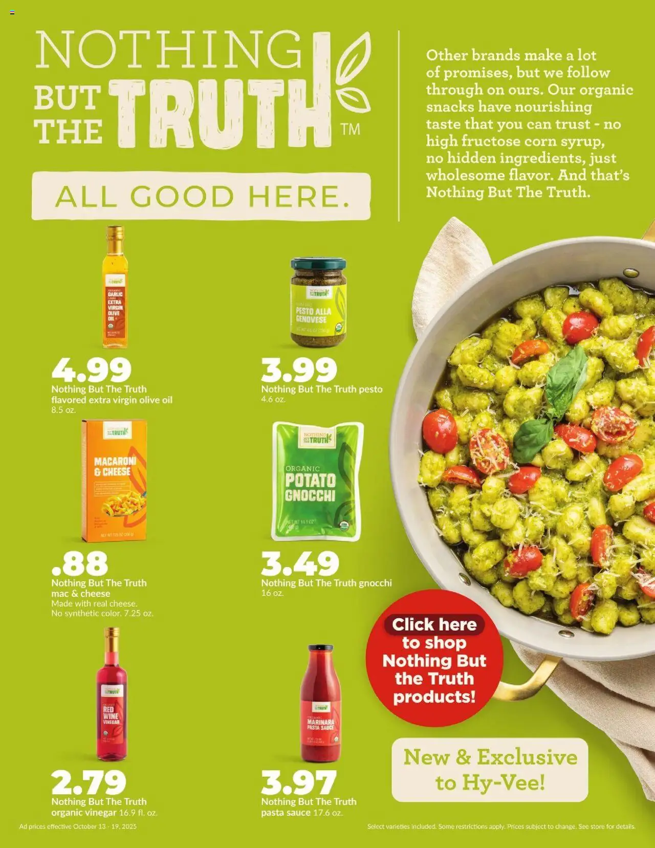 HyVee Weekly Ad - valid from 13.10.2025 | Page: 30 | Products: Vinegar, Pasta, Sauce, Garlic
