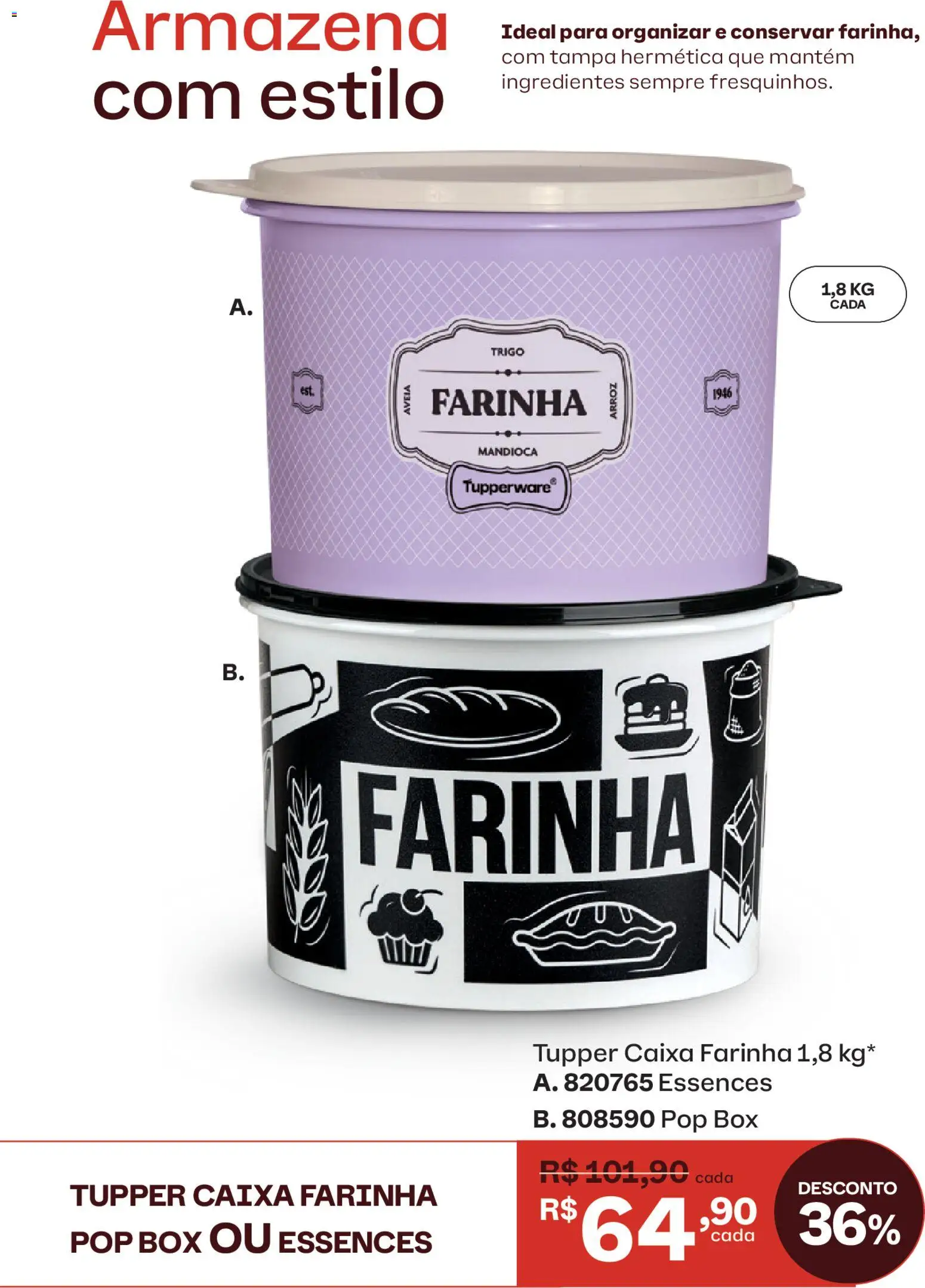 Tupperware Folheto - válido de 01.04.2026 | Página: 25 | Produtos: Mandioca, Caixa, Arroz