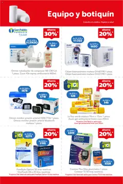Vista previa de Farmacia San Pablo catálogo, nuevo folleto de la tienda, válido en México a partir del 19.10.2025 | Página: 13 | Productos: Monitor, Nebulizador