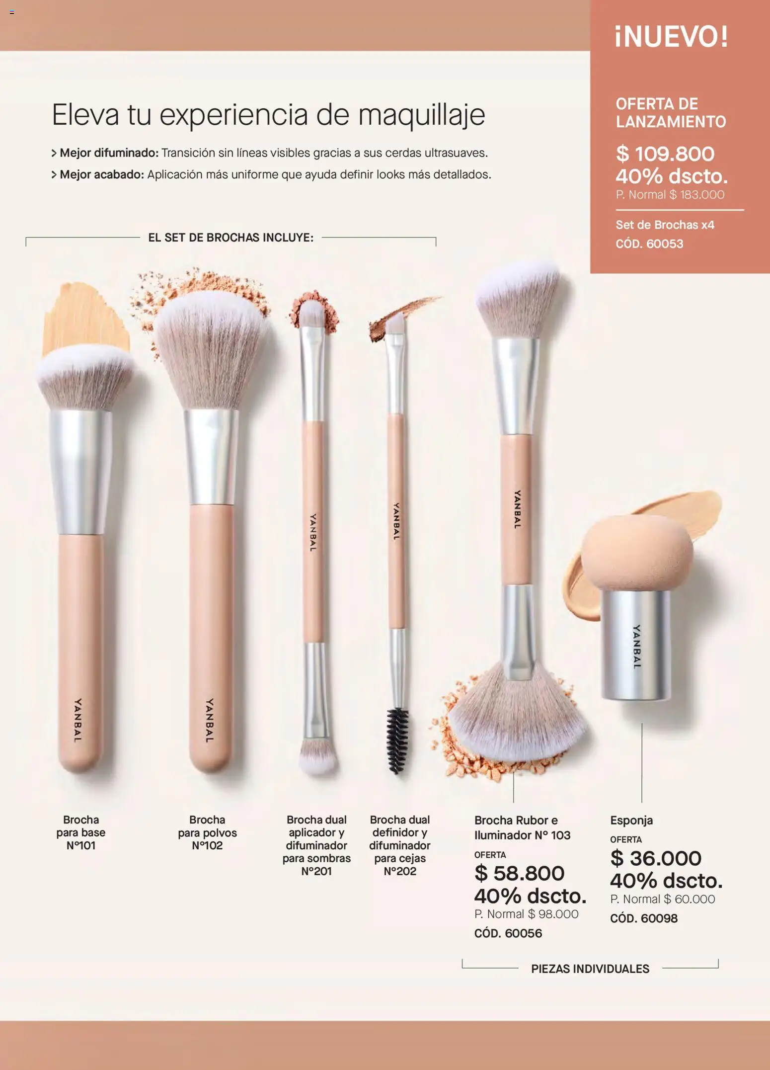 Yanbal revista - valida desde el 08.11.2025 | Página: 75 | Productos: Esponja, Iluminador, Rubor, Brocha