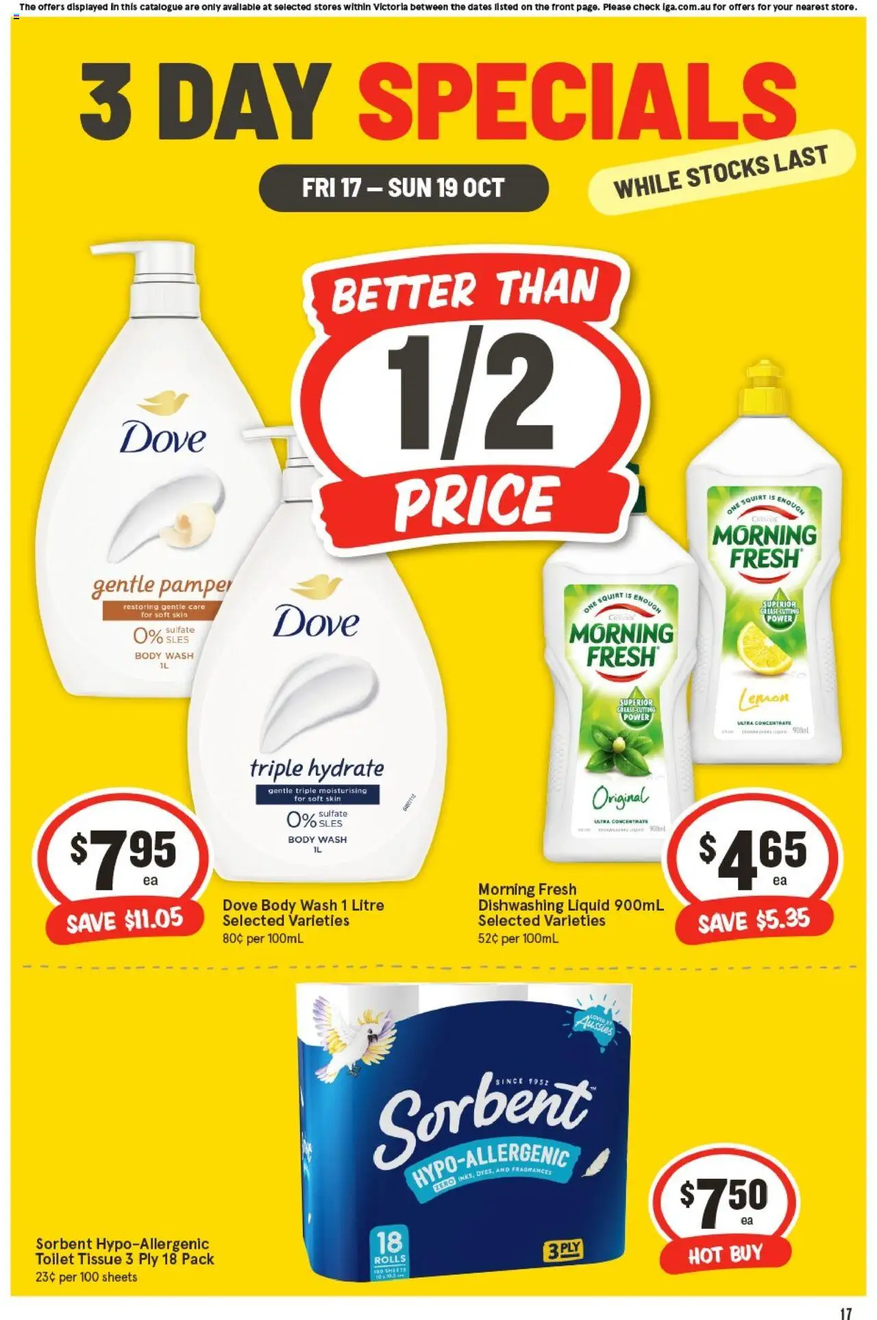 IGA catalogue - valid from 17.10.2025 | Page: 4 | Products: Toilet, Lemon