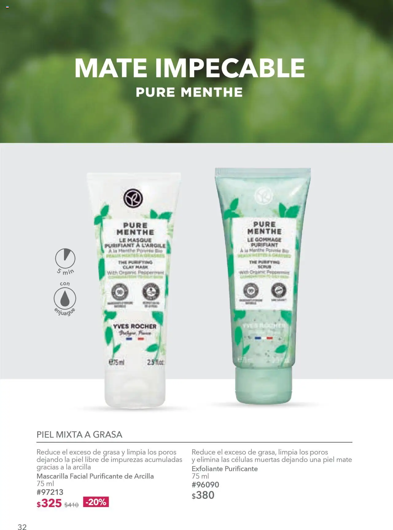 Nuevas ofertas de Yves Rocher válidas en toda la República Mexicana desde el 18.09.2025. ¡Encuentra las mejores ofertas en Yves Rocher - Campaña 13 2025! | Página: 32 | Productos: Mate, Mascarilla
