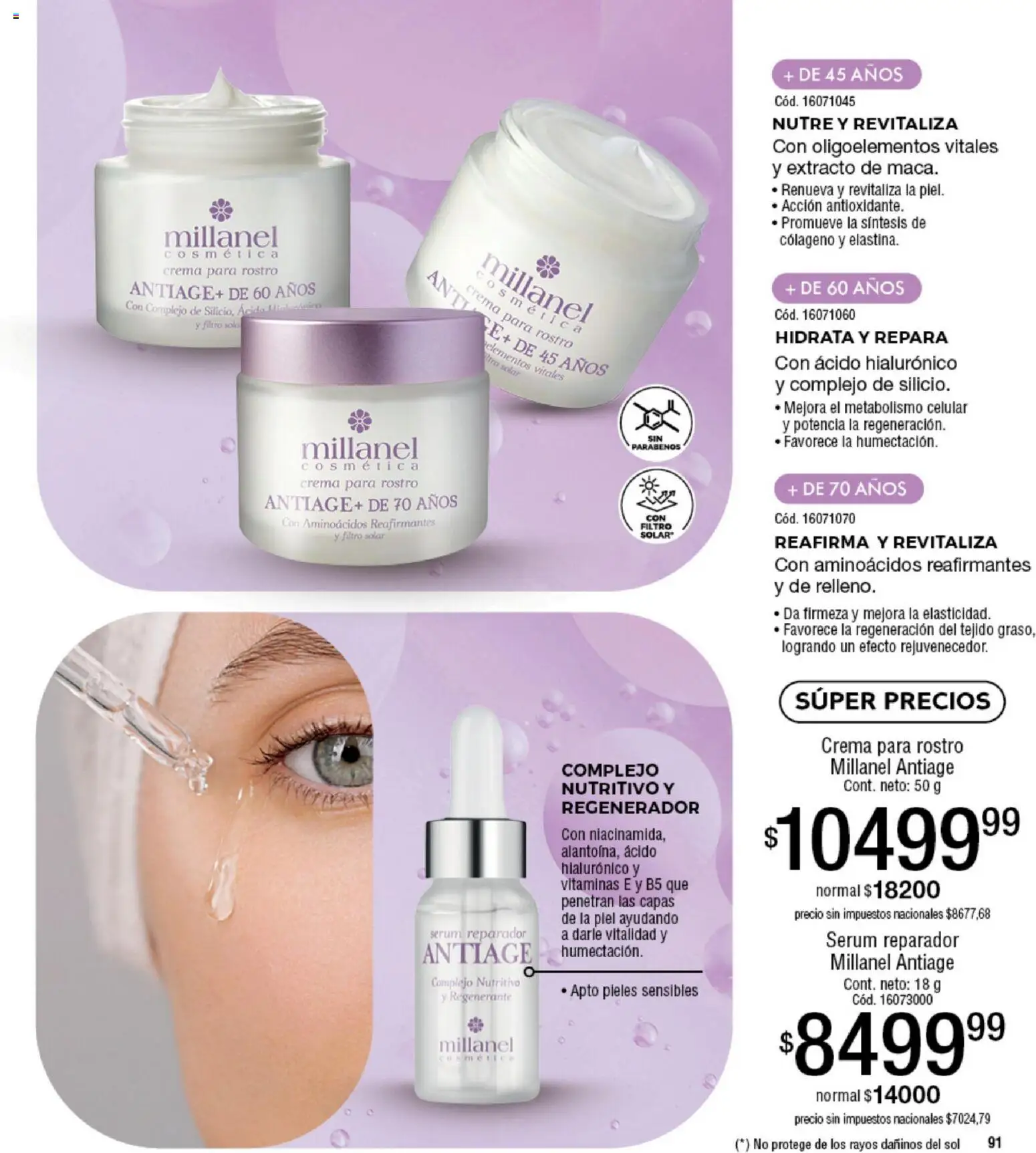 Millanel - Catálogo │ válido desde el 05.01.2026 | Página: 91 | Productos: Vitaminas, Serum, Crema