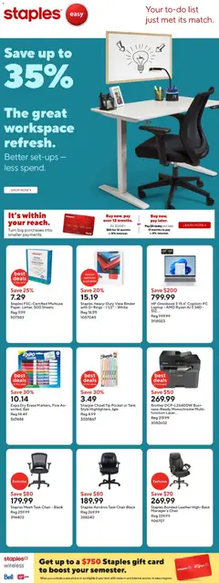 Preview of Staples weekly flyer / circulaire from shop Staples valid from 16.01.2026