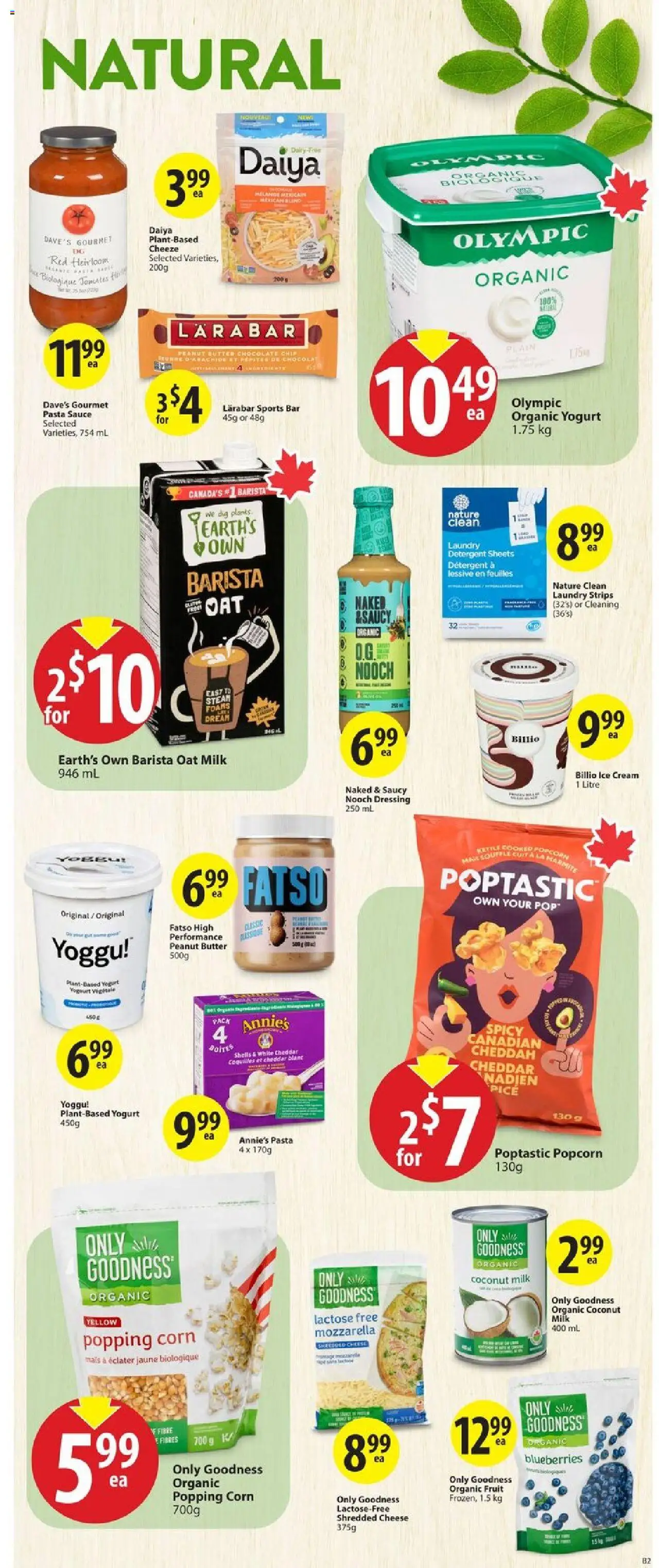 Save on foods flyer valid from 31.07.2025 | Page: 25 | Products: Pasta, Ice cream, Detergent, Cheese