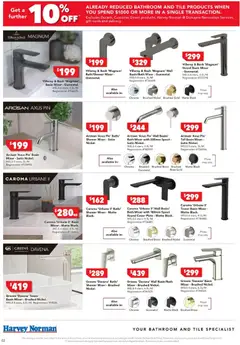 Preview of Harvey Norman Black Friday - valid from 13.11.2025 | Page: 2 | Products: Bath, Shower, Accessories, Mixer