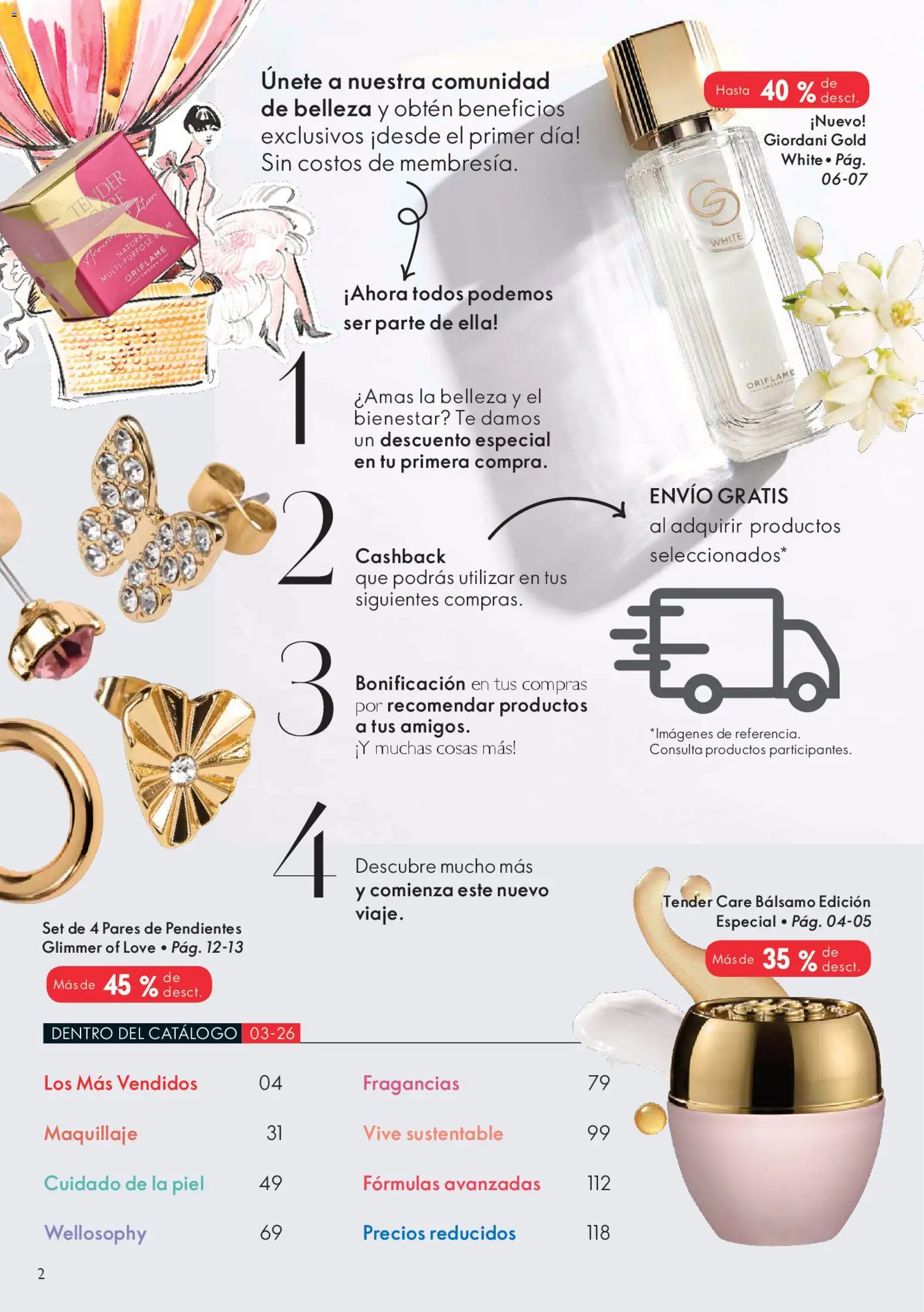 Oriflame catálogo │ válido desde el 14.02.2026 | Página: 2 | Productos: Bálsamo, Maquillaje, Té