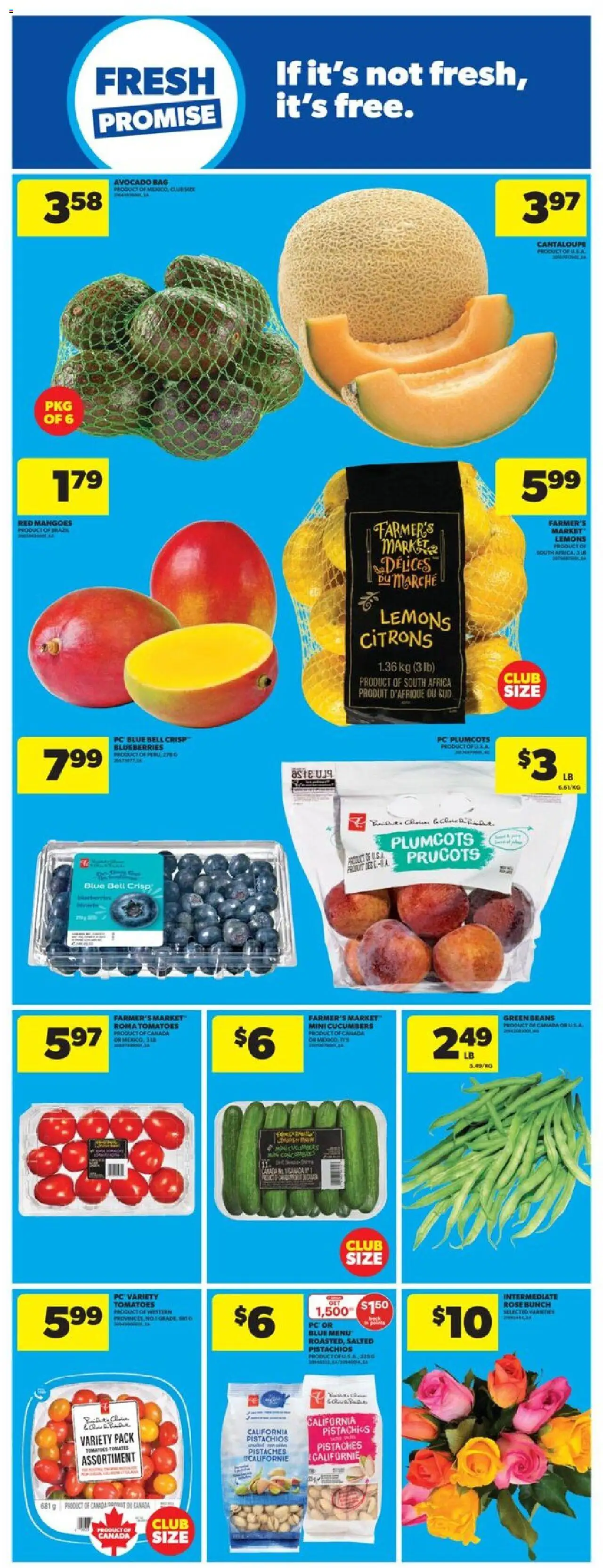 Real Canadian Superstore flyer valid from 16.10.2025 | Page: 17 | Products: Cucumbers, PC, Bag, Tomatoes
