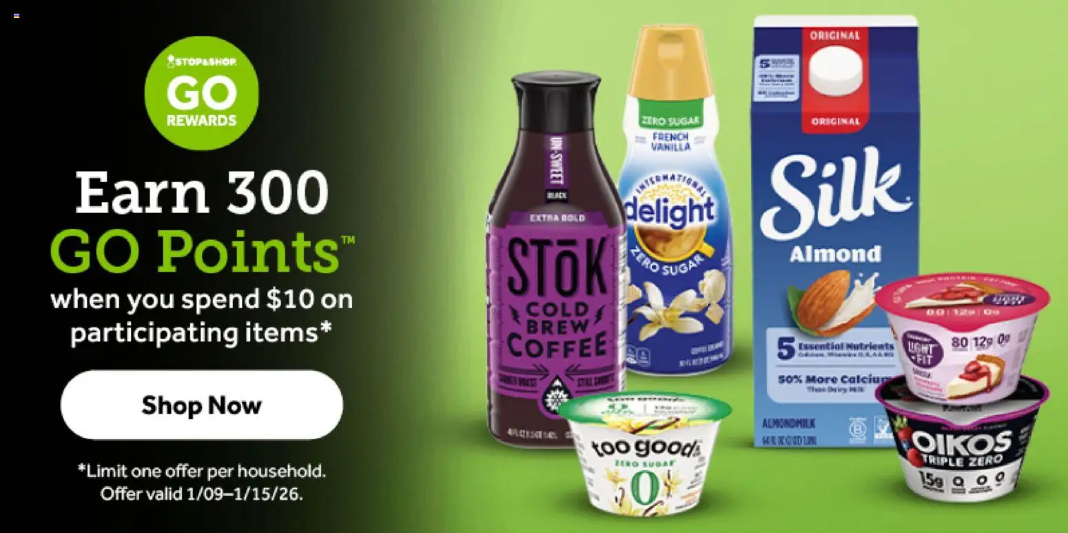 Stop & Shop Weekly Ad - valid from 09.01.2026 | Page: 4 | Products: Coffee, Sugar