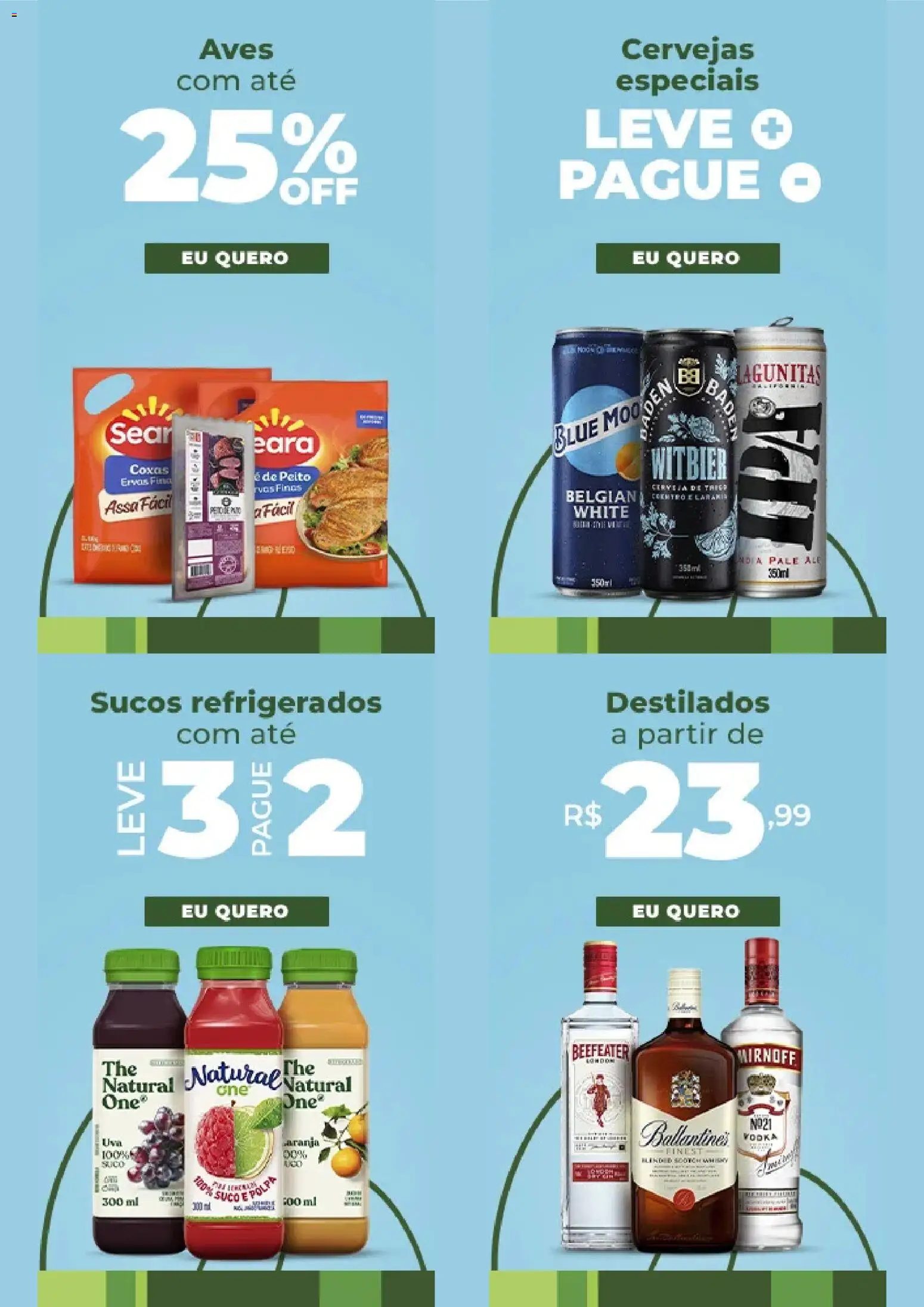 Pão de Açúcar Folheto - válido de 16.03.2026 | Página: 2 | Produtos: Suco, Cerveja, Vodka