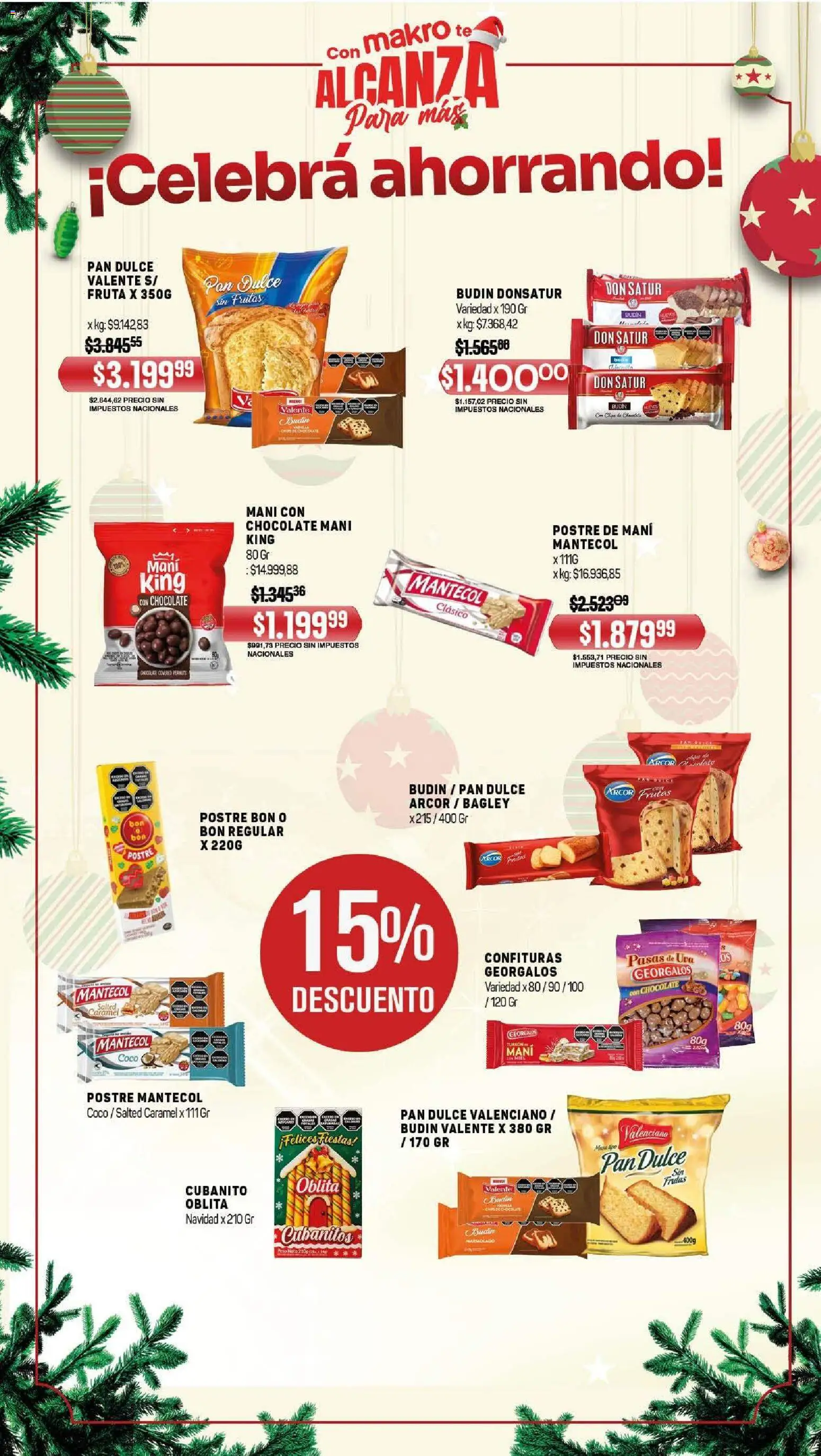 Makro ofertas │ válido desde el 11.12.2025 | Página: 2 | Productos: Peso, Budín, Mani, Té