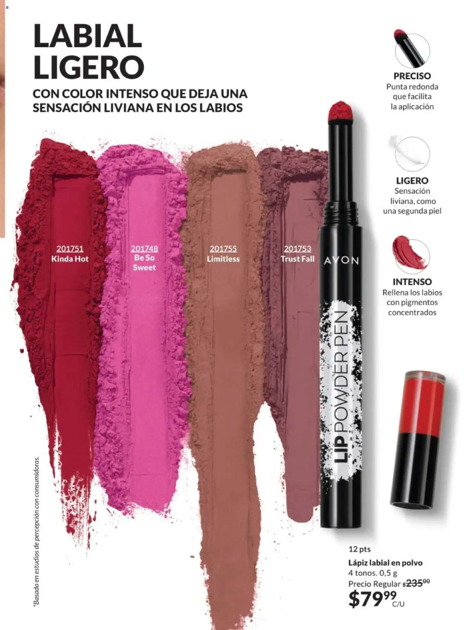 Nuevas ofertas de AVON válidas en toda la República Mexicana desde el 07.11.2025. ¡Encuentra las mejores ofertas en AVON campaña 17 2025! | Página: 123 | Productos: Polvo, Lápiz labial