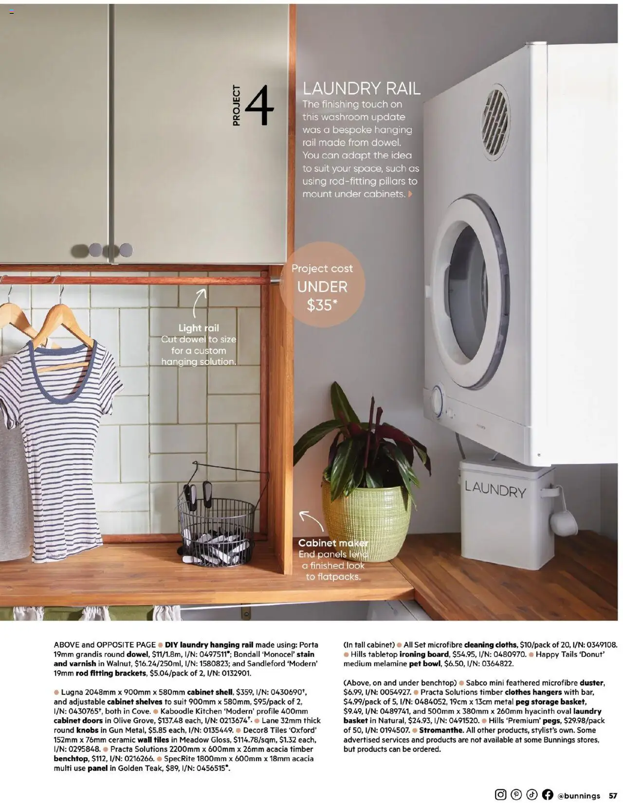 Bunnings Warehouse catalogue - valid from 01.07.2025 | Page: 57 | Products: Cabinet, Light, Turkey, Suit