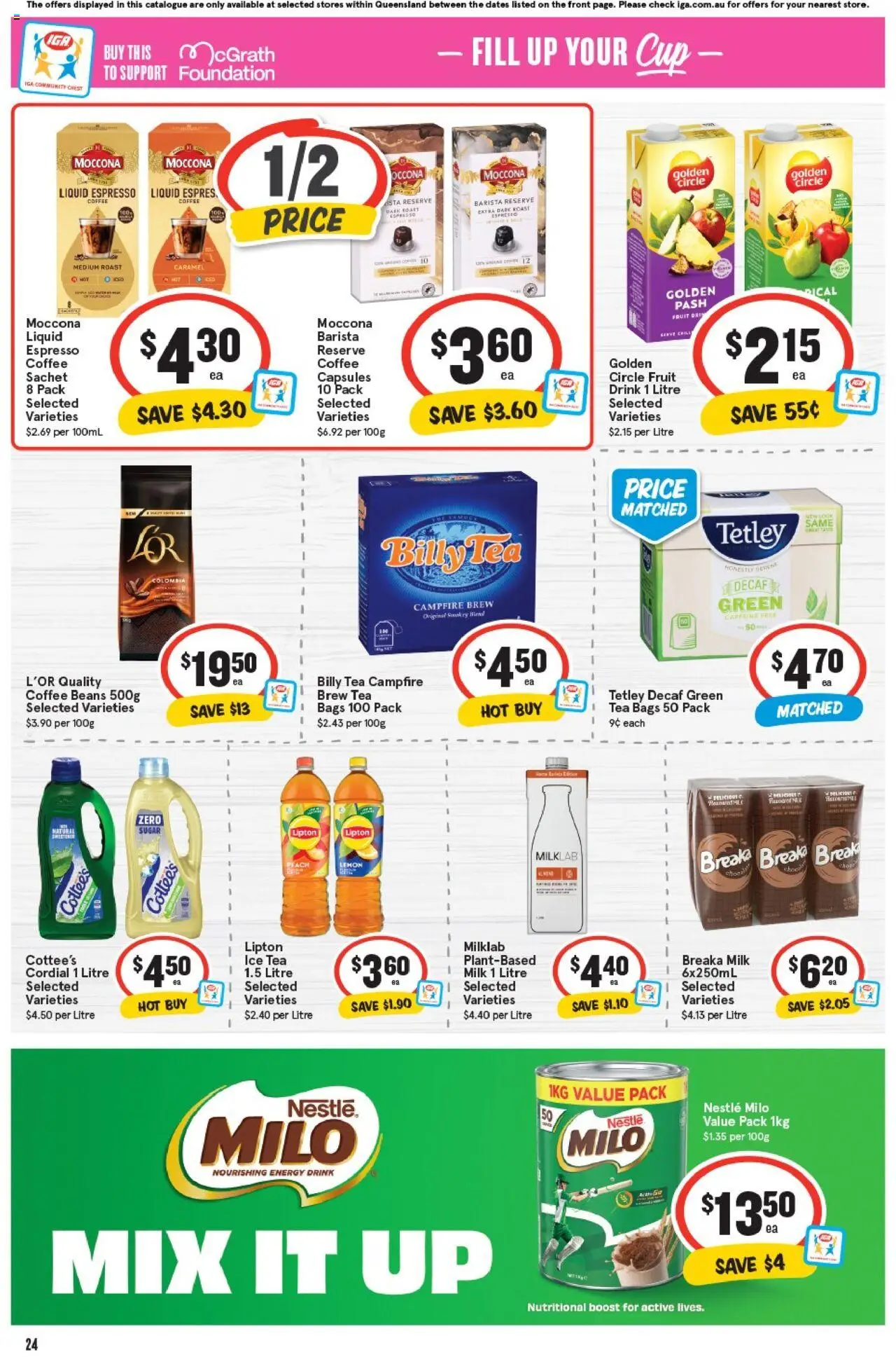IGA catalogue - valid from 17.09.2025 | Page: 23 | Products: Coffee, Tea, Peach, Foundation
