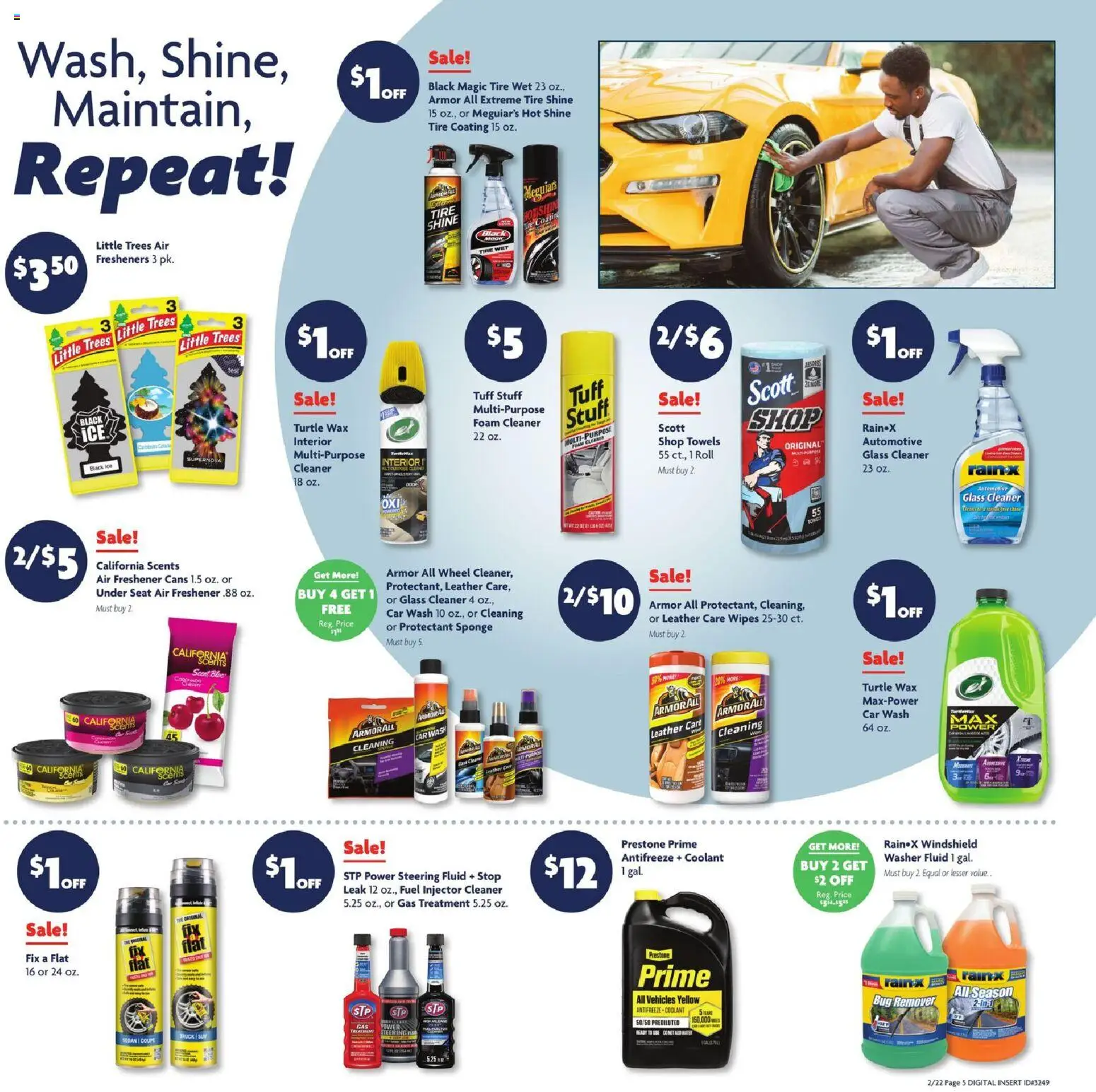 Family Dollar Current Ad - TX - valid from 22.02.2026 | Page: 12 | Products: Tire, Steering, Sponge, Coolant