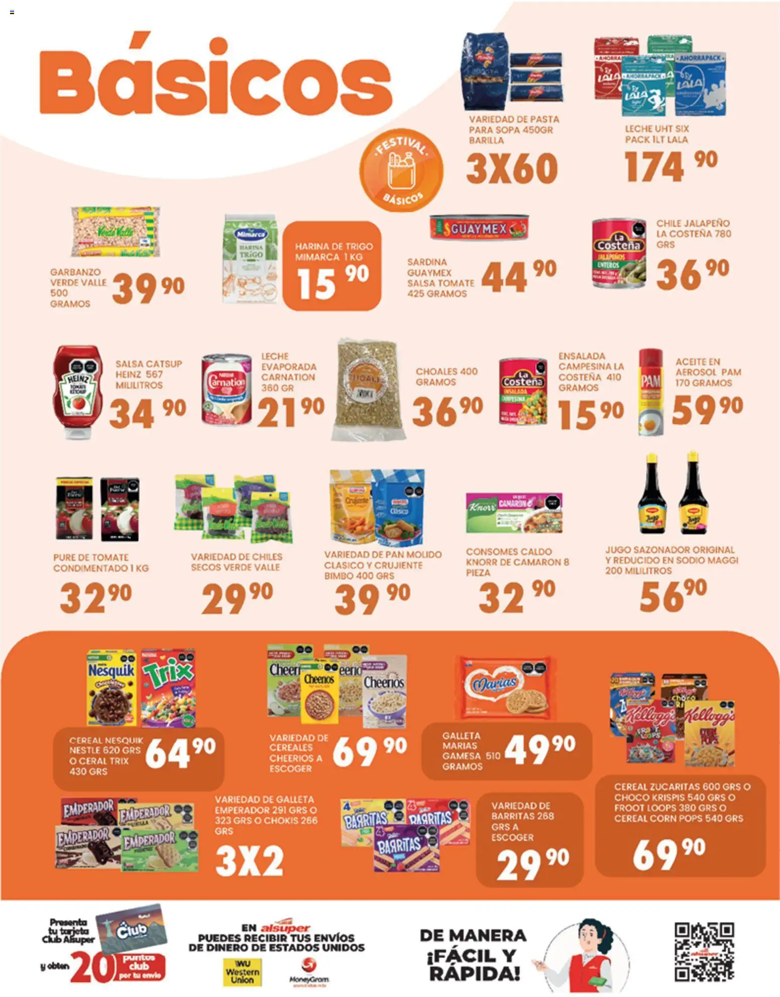Nuevas ofertas de Alsuper válidas en toda la República Mexicana desde el 31.03.2026. ¡Encuentra las mejores ofertas en Alsuper folleto Laguna! | Página: 3 | Productos: Sopa, Tomate, Jugo, Ensalada