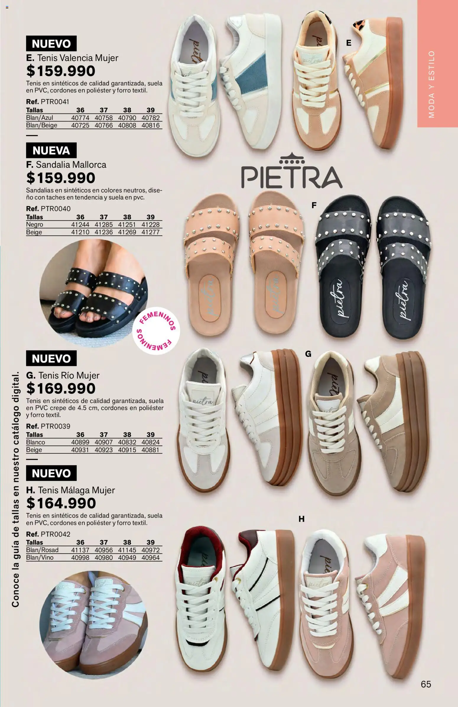 Leonisa revista - valida desde el 16.03.2026 | Página: 65 | Productos: Sandalias, Tenis, Cordones