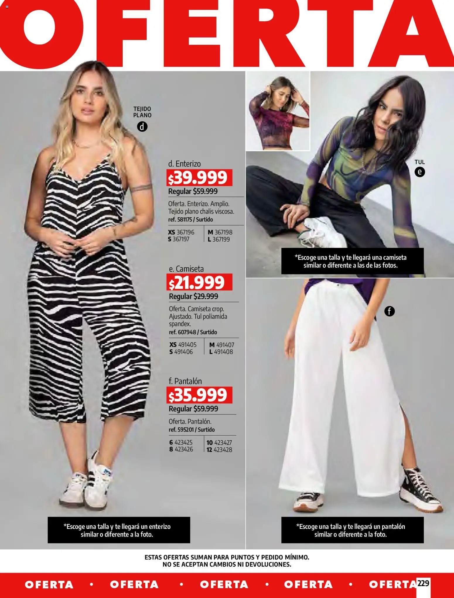 Pacifika revista - valida desde el 01.04.2026 | Página: 229 | Productos: Té, Camiseta, Enterizo