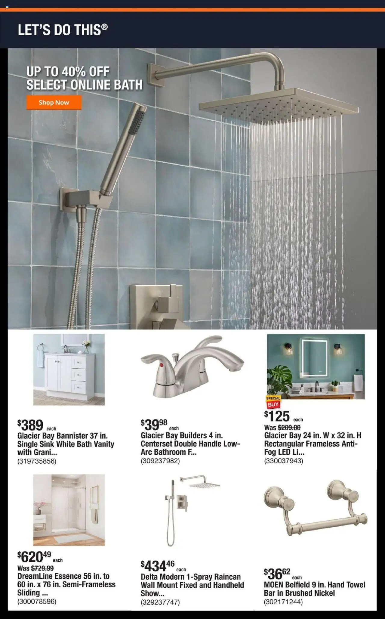 Home Depot Shop Pro Ad - FL - valid from 29.09.2025 | Page: 3 | Products: Bath
