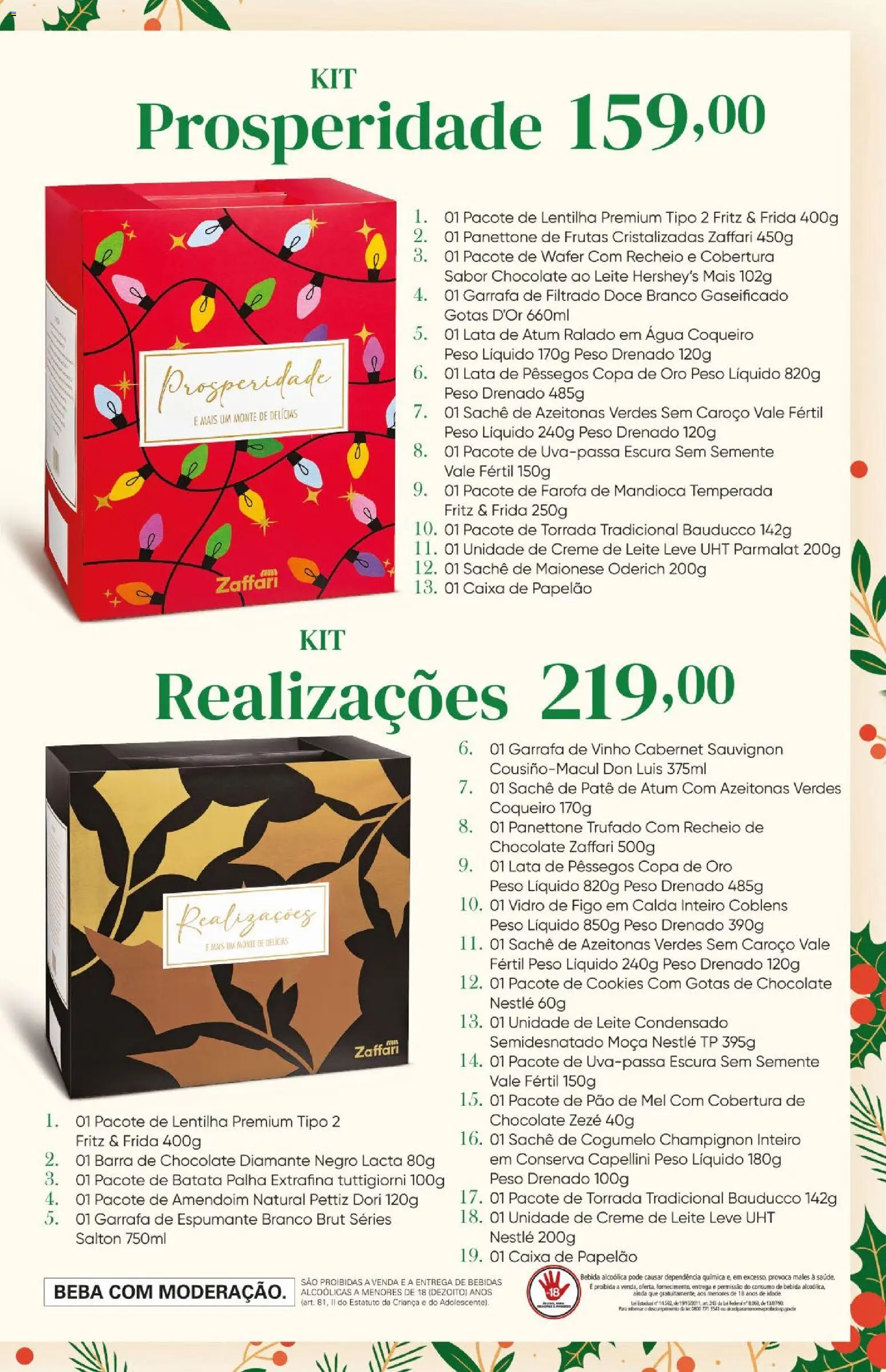 Zaffari Folheto - válido de 25.11.2025 | Página: 5 | Produtos: Amendoim, Leite, Creme, Farofa