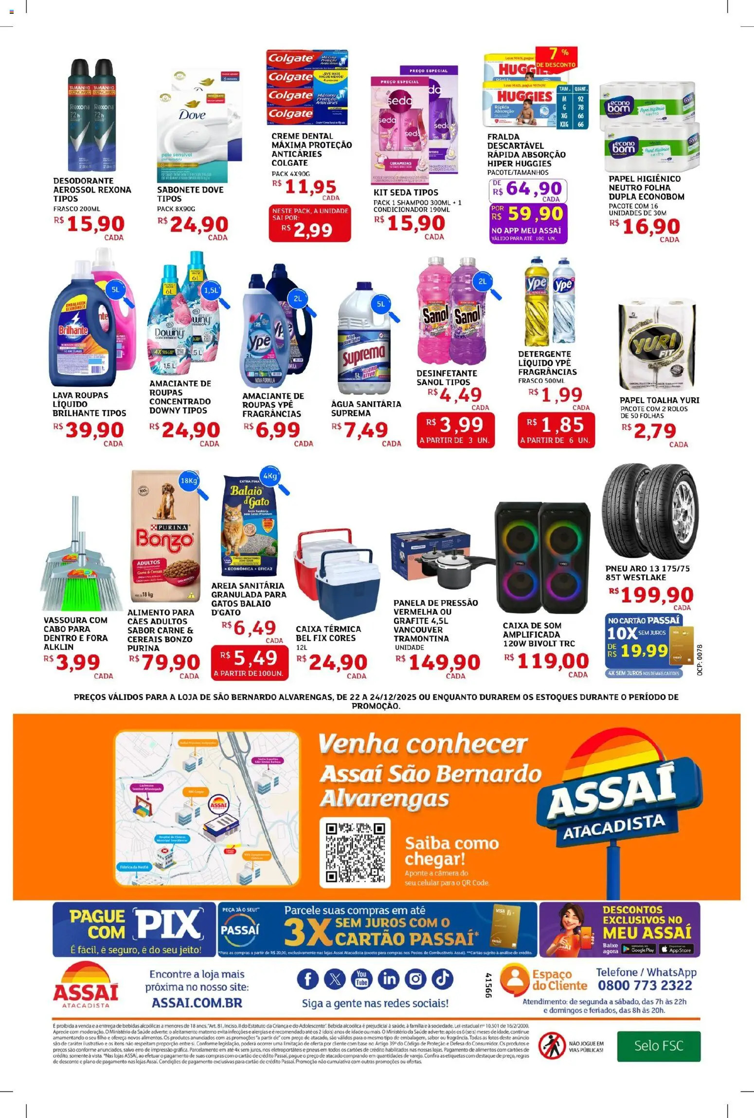 Assaí Atacadista Folheto - válido de 22.12.2025 | Página: 4 | Produtos: Condicionador, Panela, Panela de pressão, Roupas