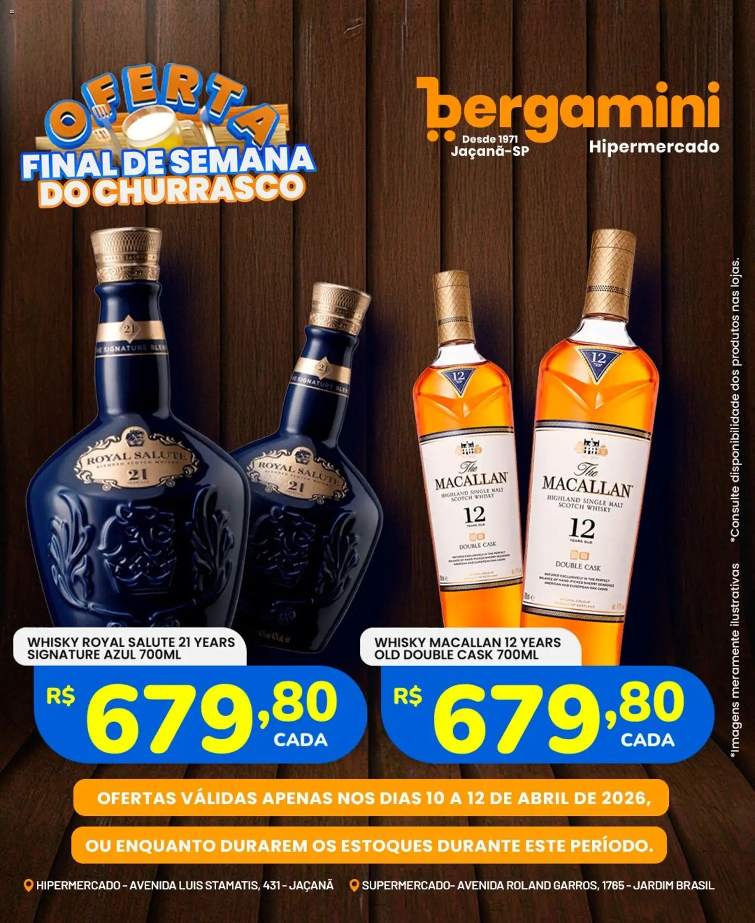 Supermercado Bergamini Folheto - válido de 10.04.2026 | Página: 12 | Produtos: Whisky